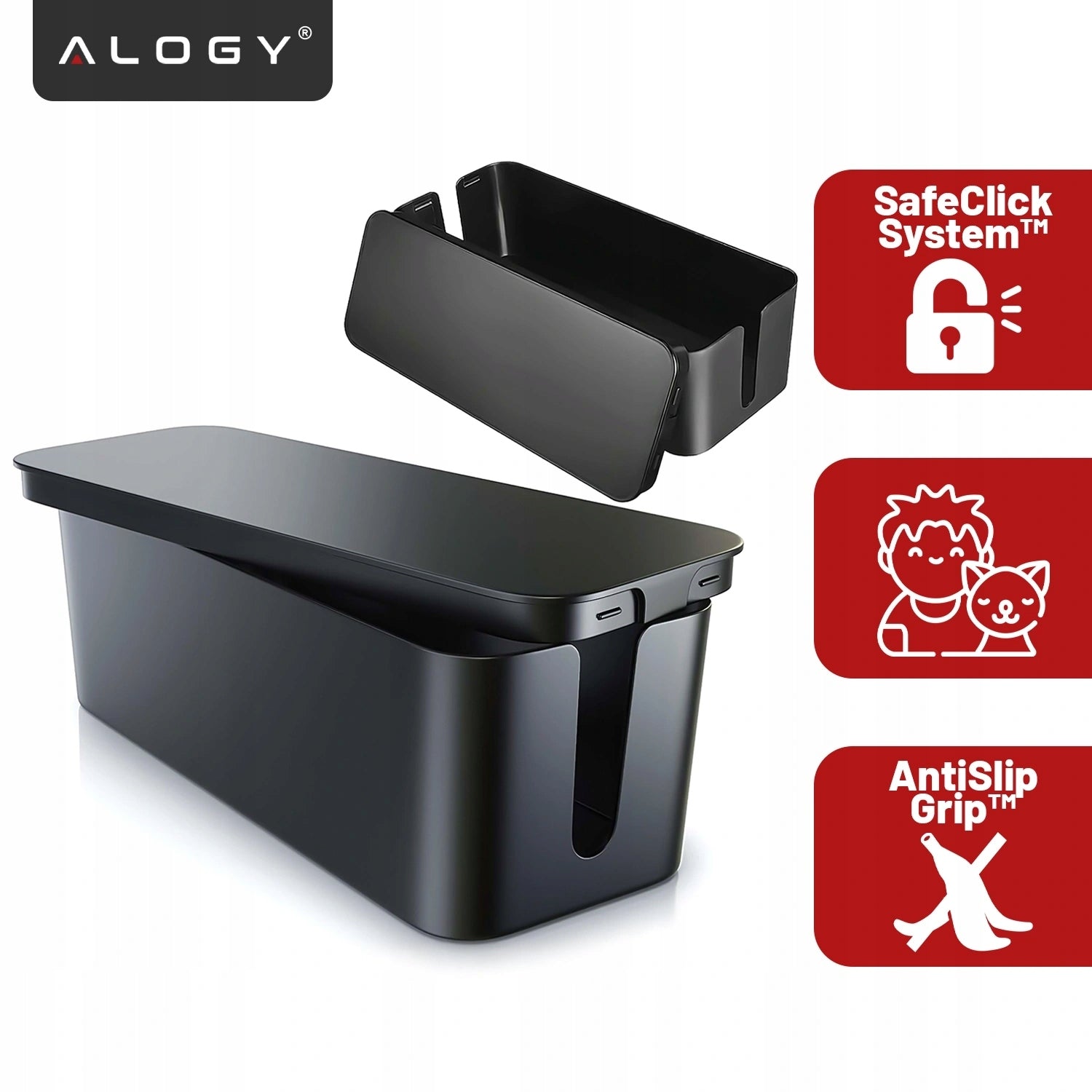 CONTAINER CABLE ORGANIZER STRIP BOX LARGE L FOR WIRES ORGANIZATION Packaging status original