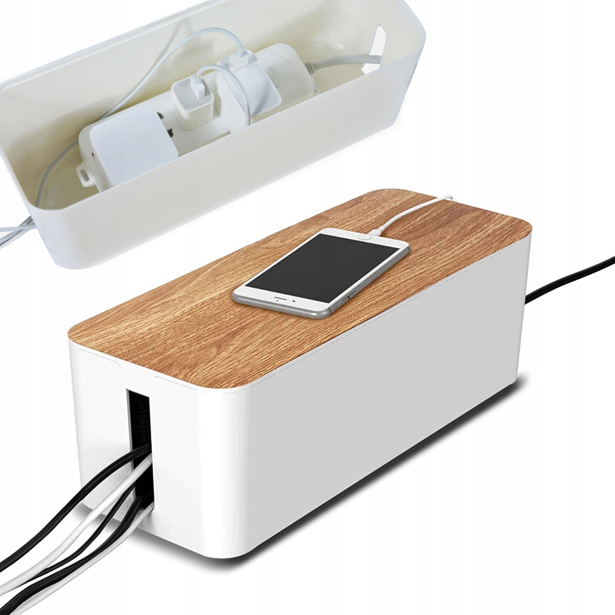 CONTAINER CABLE ORGANIZER STRIP BOX WOOD M