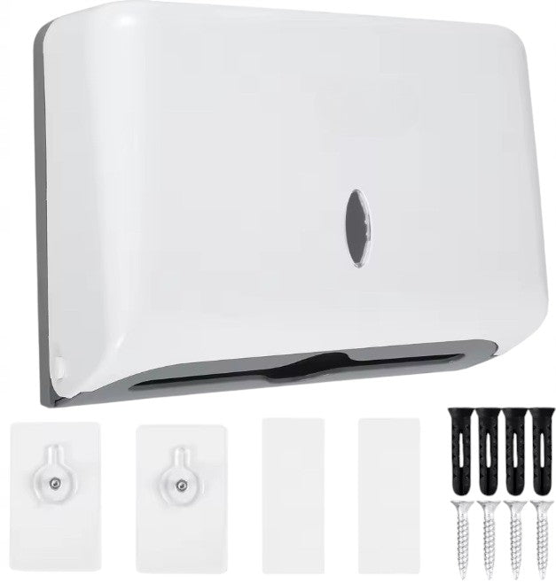 CONTAINER DISPENSER PAPER TOWELS ZZ WHITE WALL MOUNTING