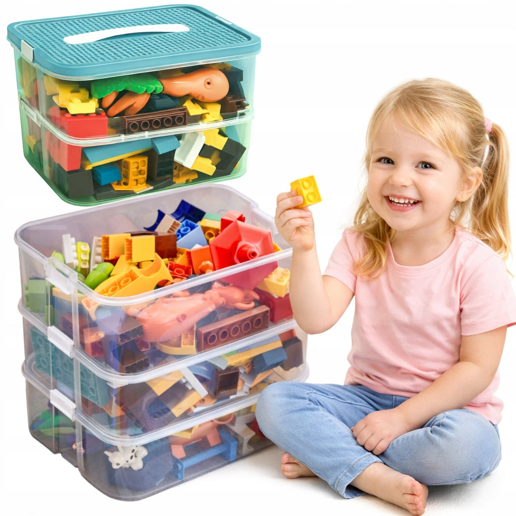 CONTAINER FOR LEGO BLOCKS TOYS ORGANIZER Layer LARGE 5-storey 35 L Packaging status original