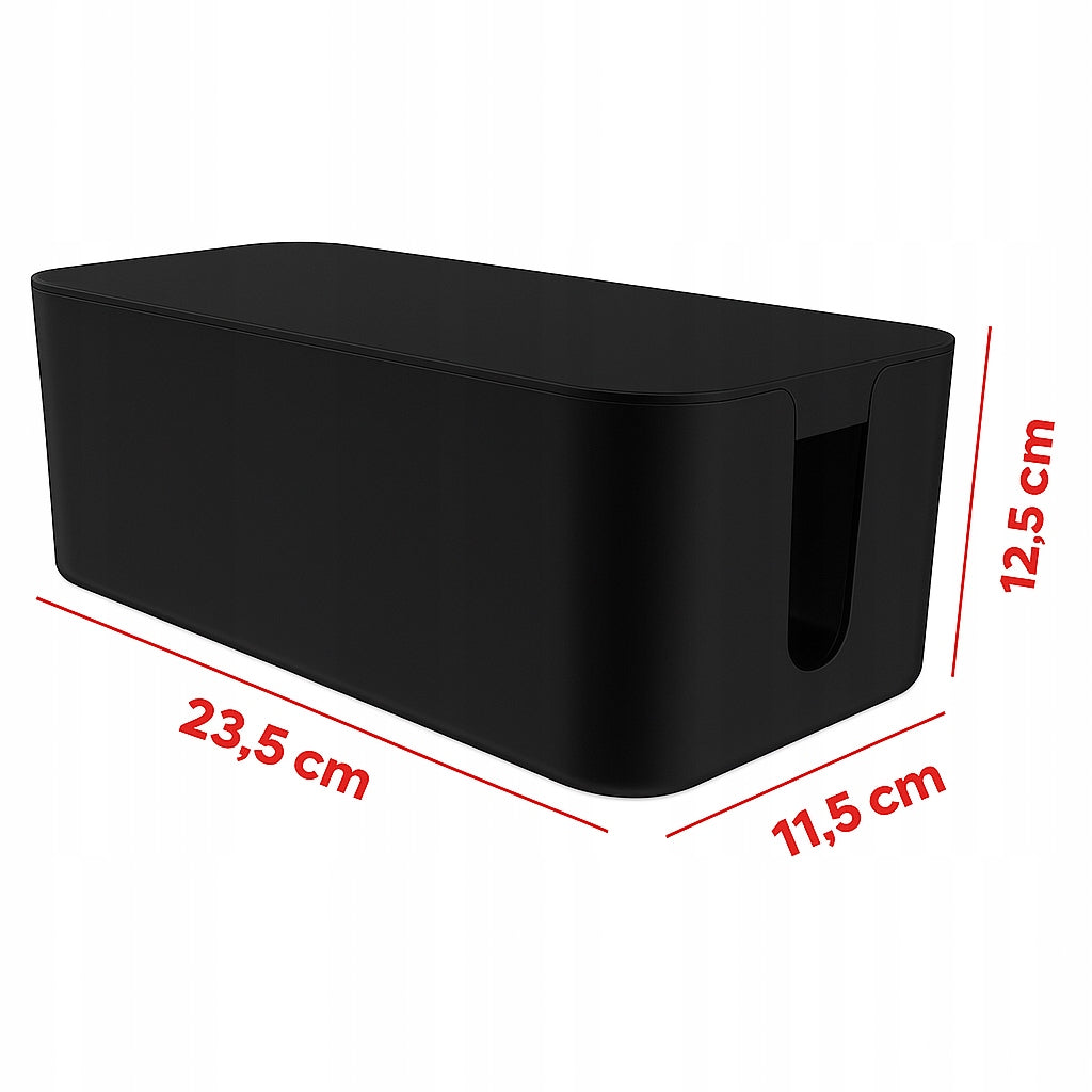 CONTAINER ORGANIZER CAN WITH CABLE COVER BOX CABLE STRIP BLACK Brand Eco Line