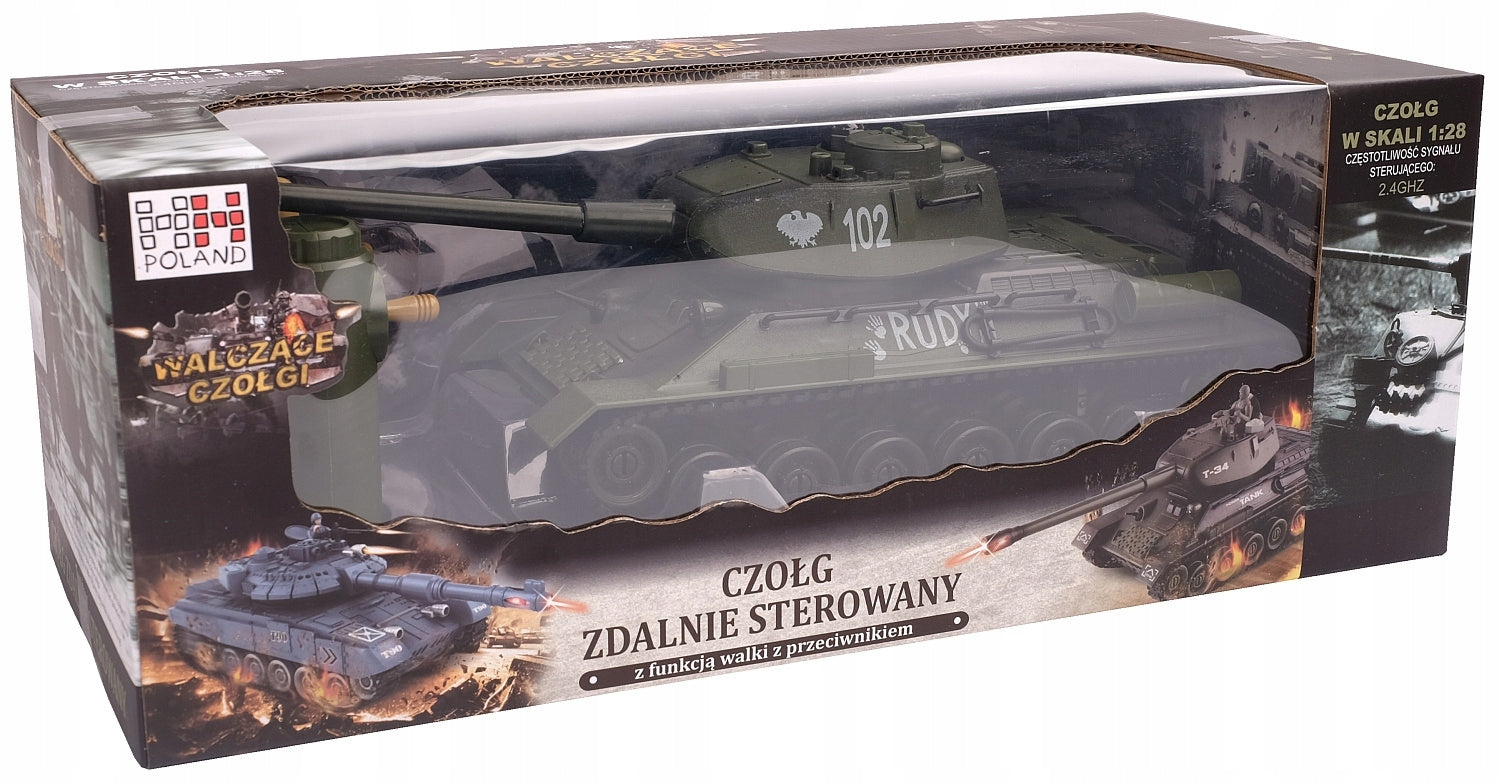 CONTROLLED TANK ORE 102 LARGE T34 FIGHTING TANKS RC Battery Kid's age 3+ years