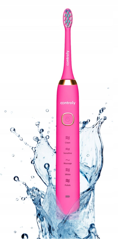 CONTROLY Supersonic Plus Sonic Toothbrush PINK 1 piece Medical device yes