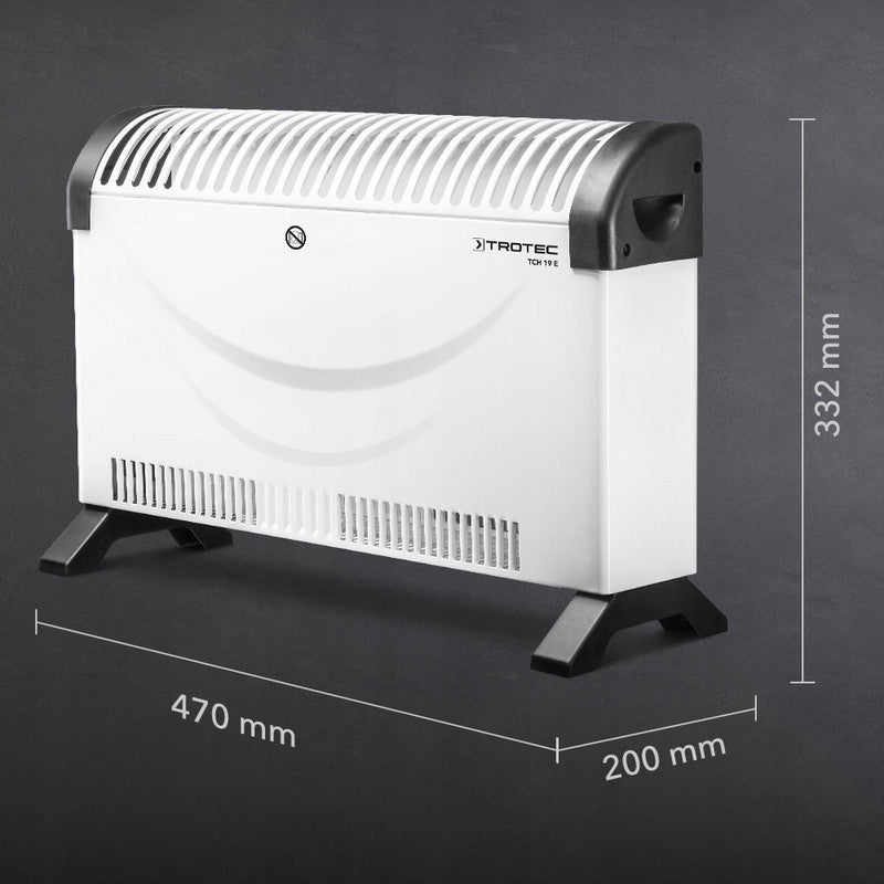 CONVECTOR HEATER ADJUSTABLE THERMOSTAT TCH 19 E TROTEC Manufacturer code TCH 19 E