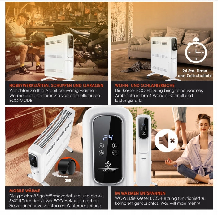 CONVECTOR HEATER MOBILE WIFI KESSER 2500 IN SMART HOME EAN (GTIN) 5907190641325