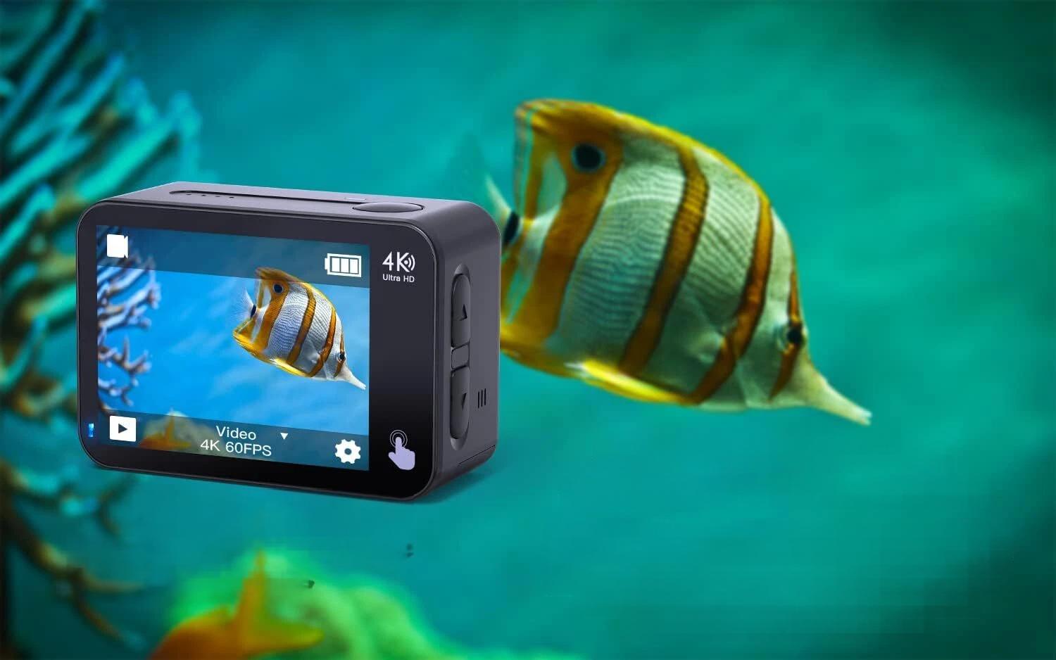 COOAU ACTION CAMERA 4K 20MP WIFI WITH MICROPHONE AND REMOTE CONTROL SPORTS HD CAMERA Brand no brand