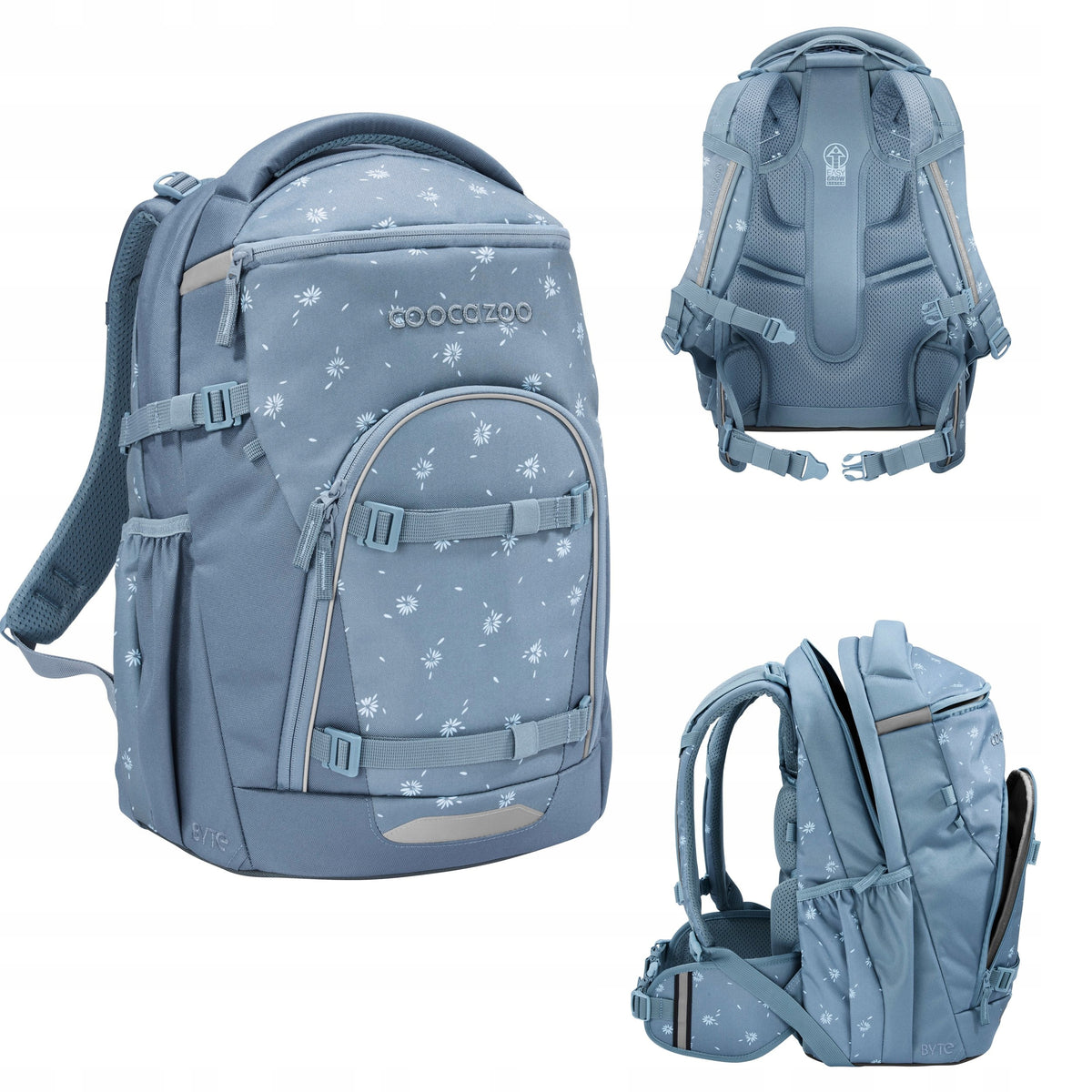 COOCAZOO SCHOOL BACKPACK BYTE BLOOMY DAISY YOUTH ERGONOMIC LIGHTWEIGHT