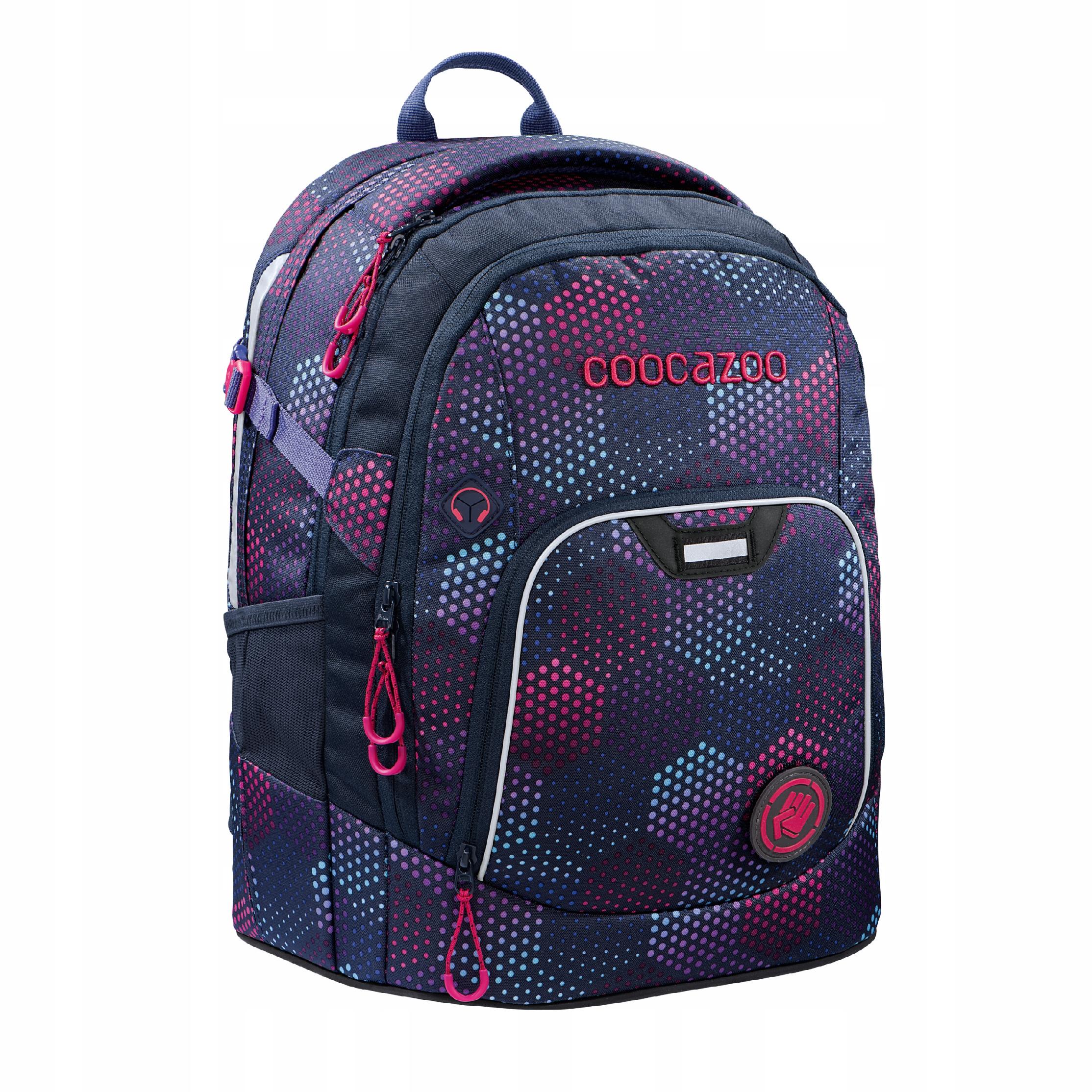 COOCAZOO SCHOOL BACKPACK RAYDAY PURPLE ILLUSION ERGONOMIC YOUTH