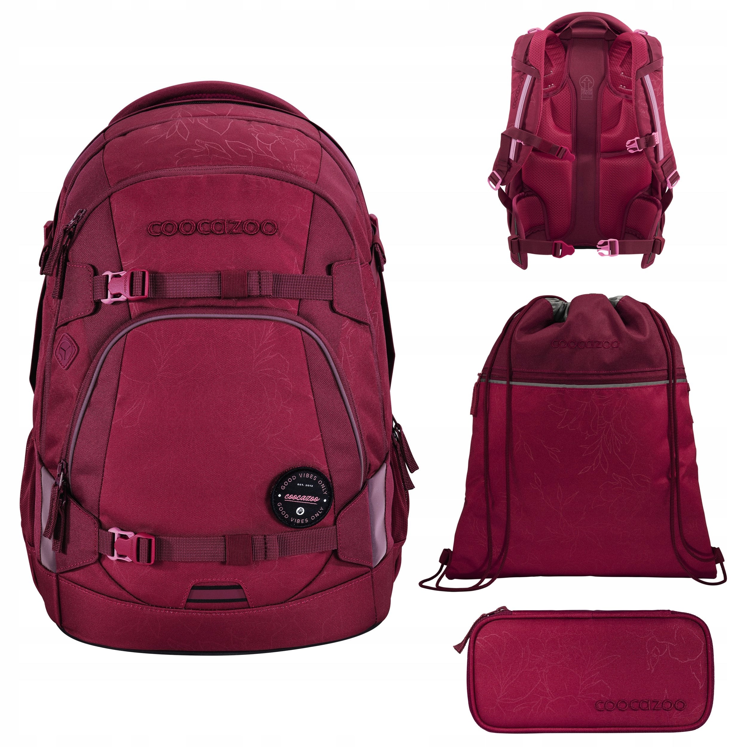 COOCAZOO SCHOOL SET BACKPACK MATE BAG PENCIL CASEDENZEL 3 ELEMENTS