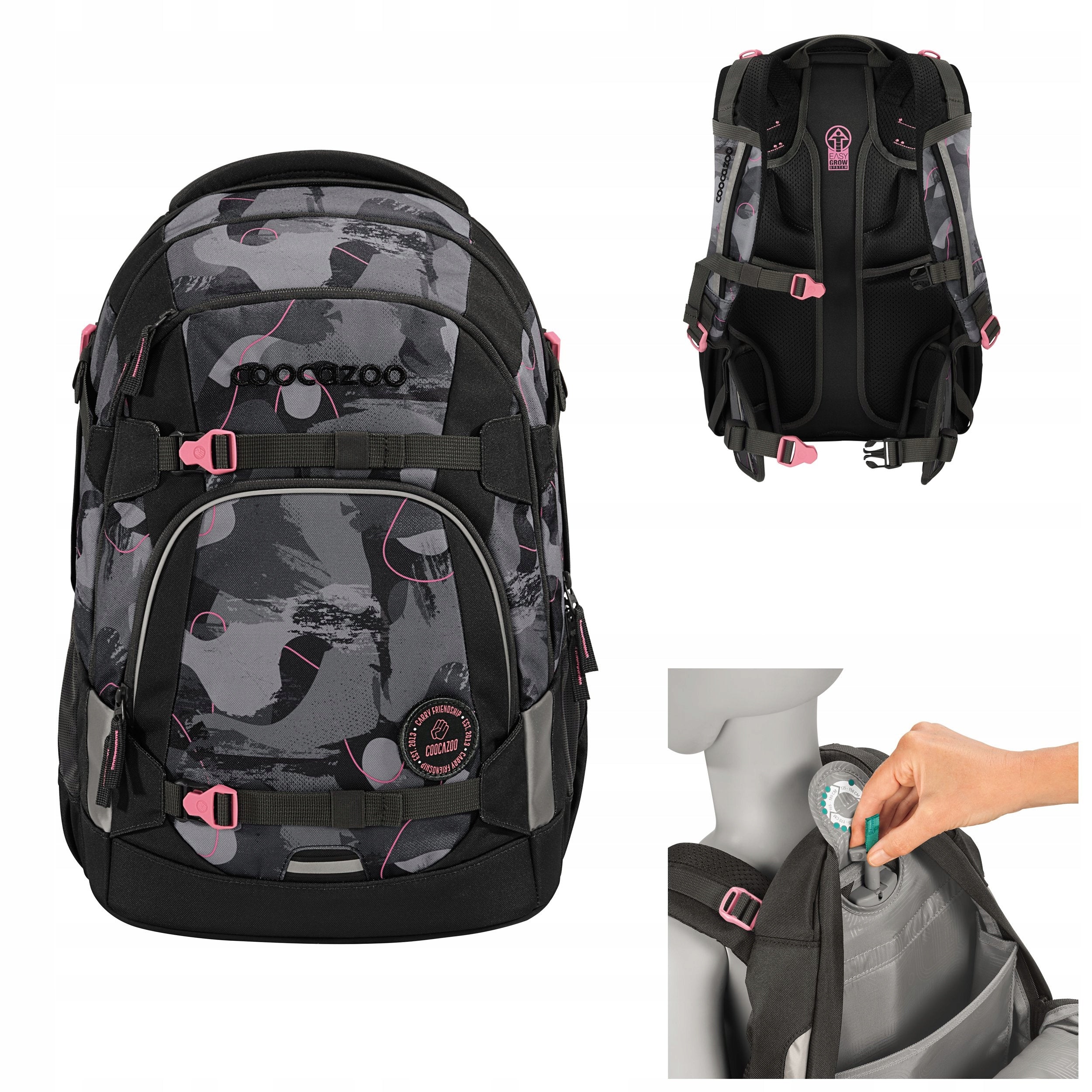 COOCAZOO school backpack 30l MATE youth adjustable height 135-180 cm