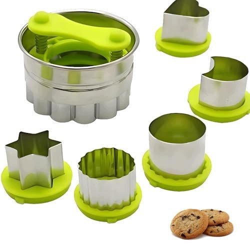 COOKIE CUTTING MOLDS STEEL SET OF 6 PIECES FOR KIDS steel Brand no brand