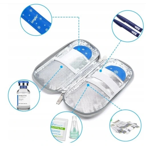 COOLING COVER FOR INSULINE EVA 2 CARTRIDGES Green, Green Kind thermal bags