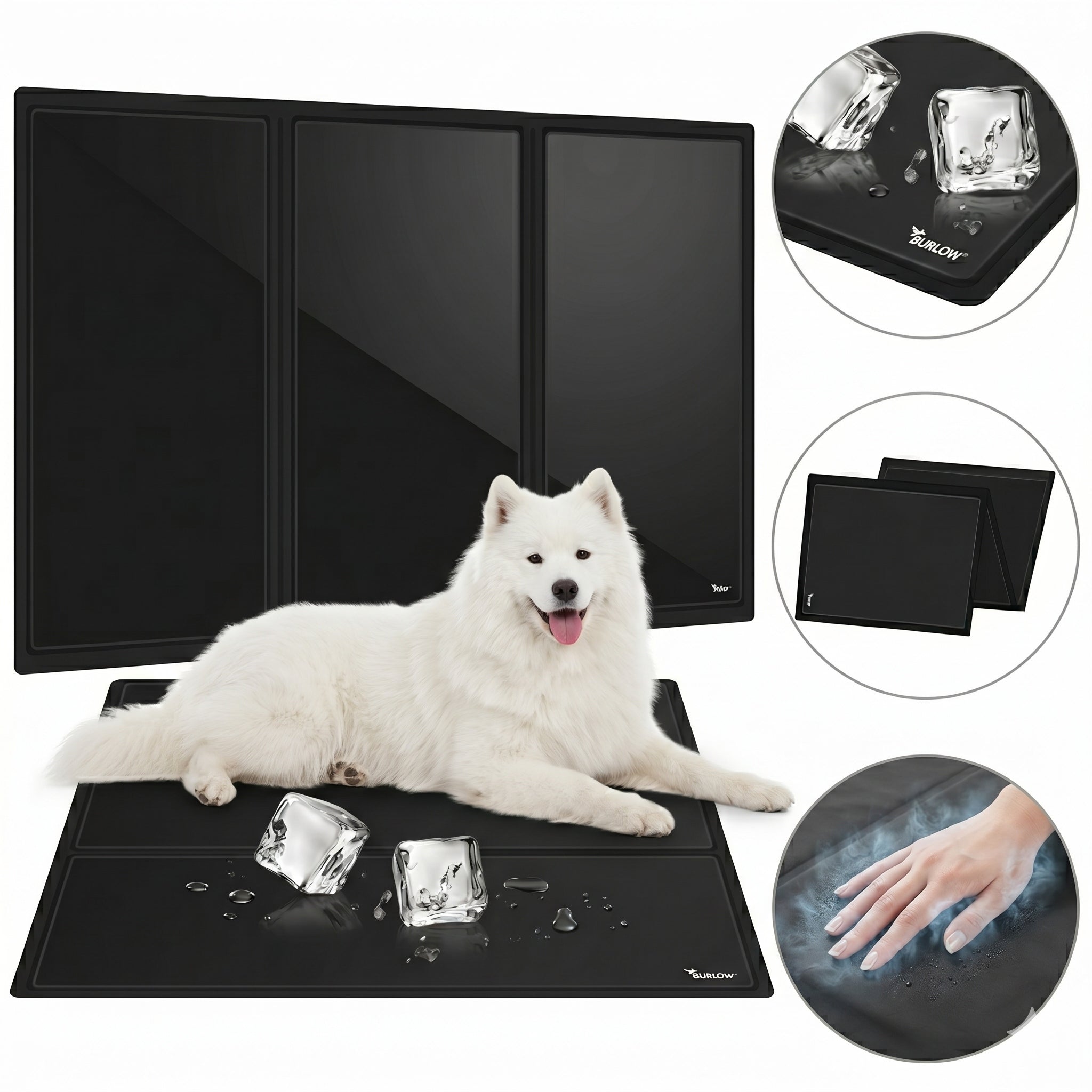 COOLING MAT FOR DOG OR CAT 110 x 70 CM BLACK XXL