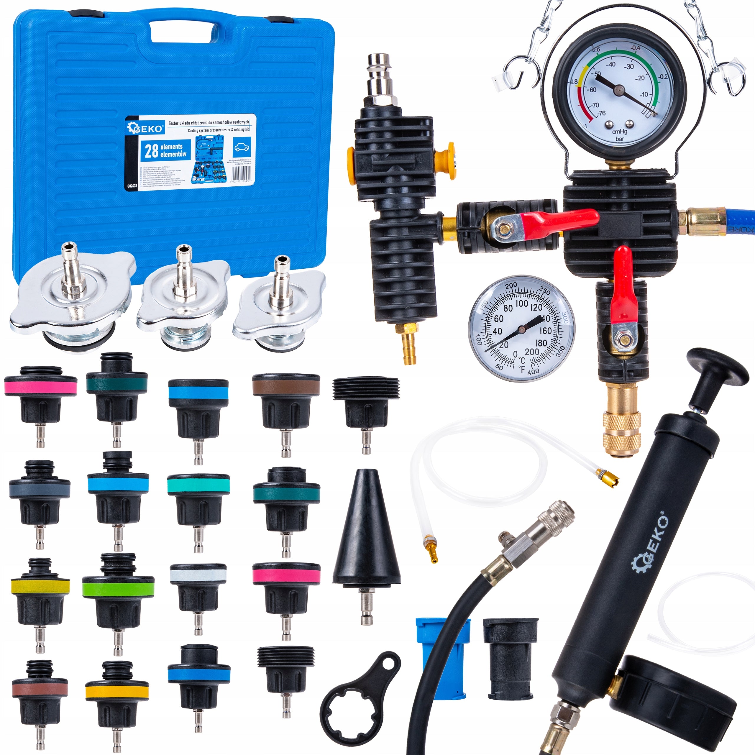 COOLING SYSTEM LEAK TESTER FOR COOLING SYSTEM CONTROL KIT Manufacturer code G02678