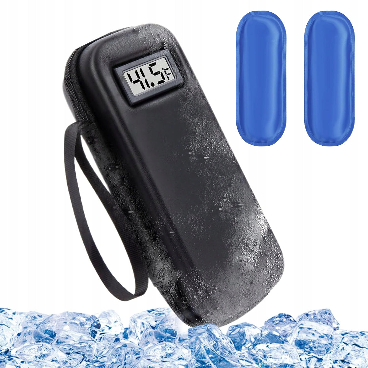 COOLING TRAVEL INSULIN CASE WITH SCREEN AND TWO CARTRIDGES Packaging status original