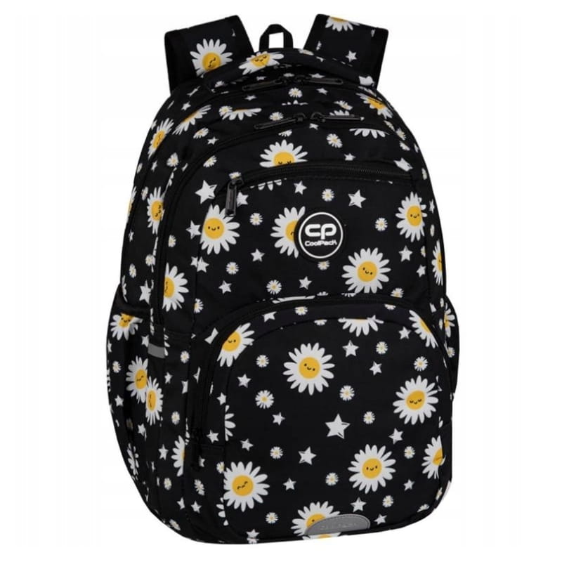 COOLPACK PICK SCHOOL BACKPACK YOUTH TRAVEL TWO-CHAMBER DAISY BLACK Manufacturer code F099817
