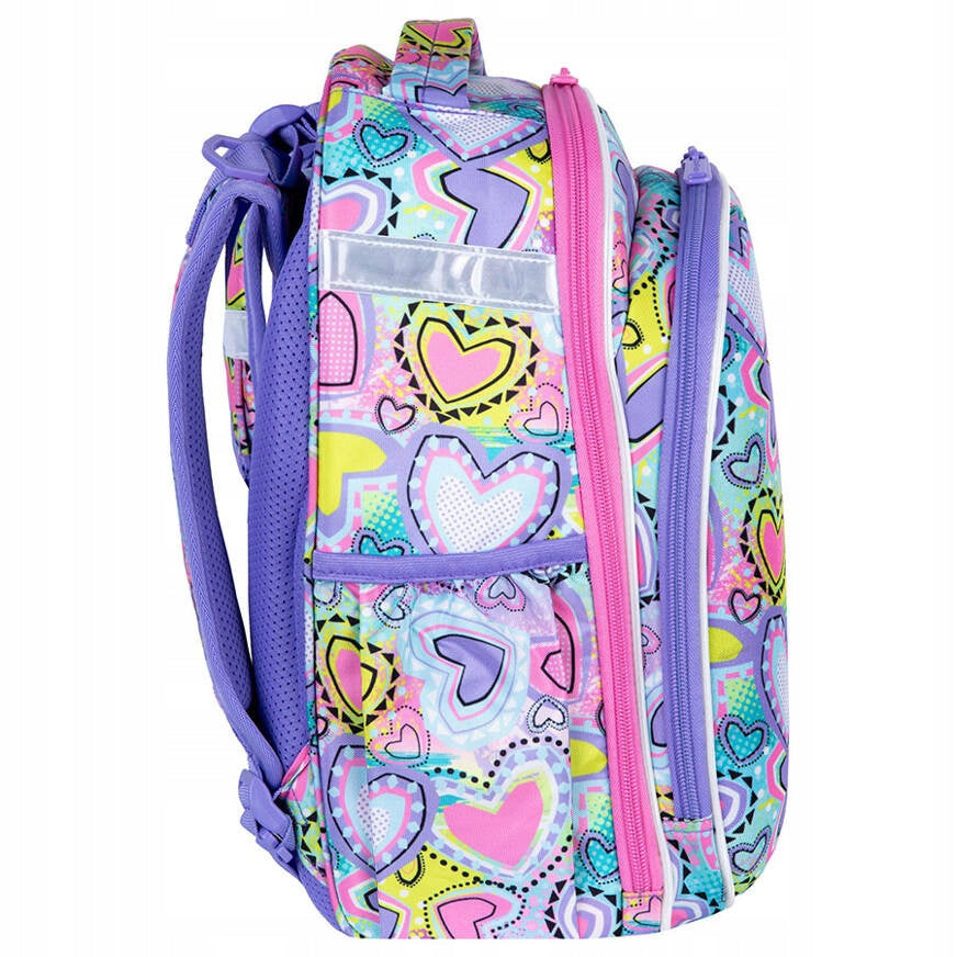 COOLPACK TURTLE TWO-CHAMBER SCHOOL BACKPACK 25 L PASTEL HEART Manufacturer code F015832