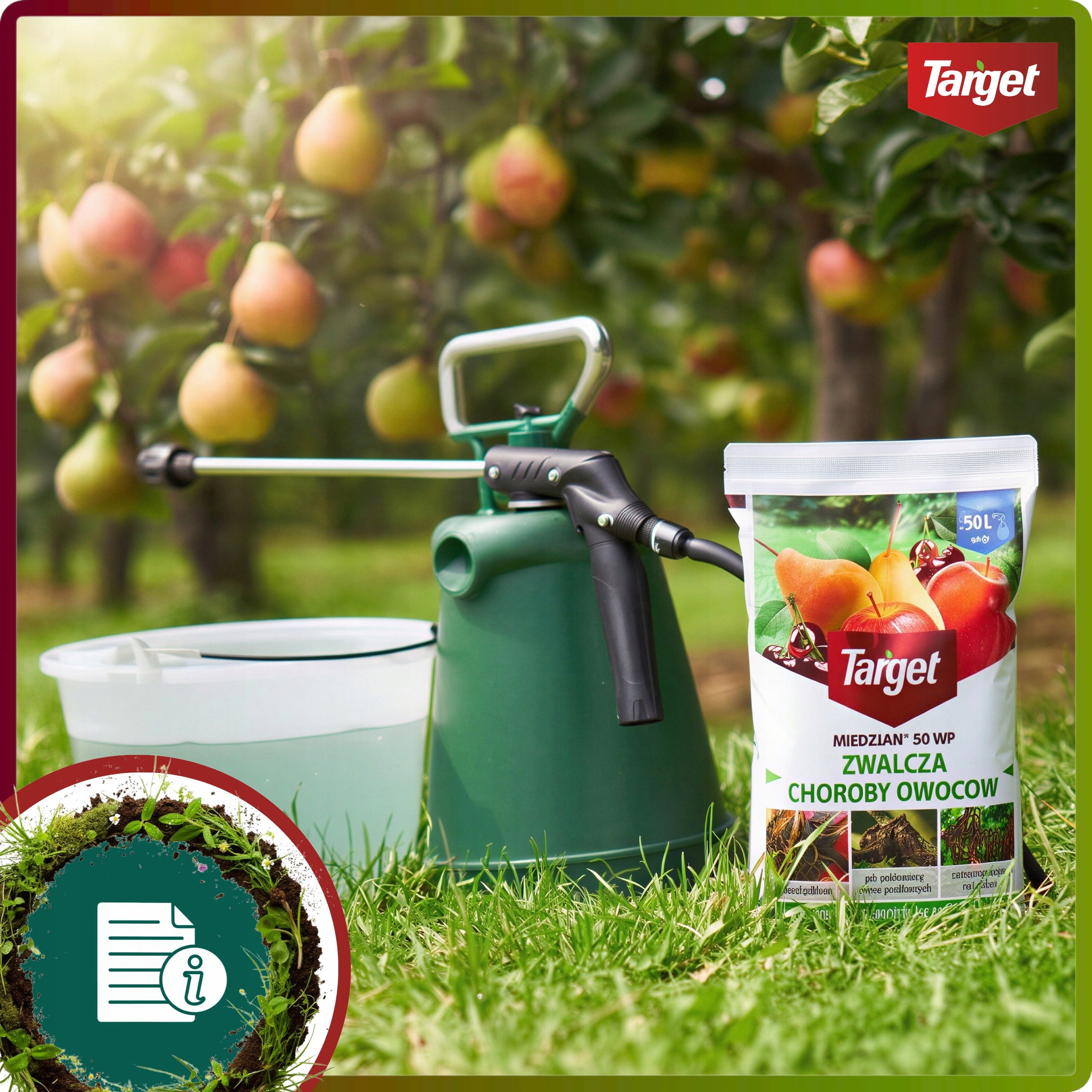 COPPER 50 WP Target Spray Fights Fruit Diseases Parch Plague Cancer 300G Weight 0.3 kg