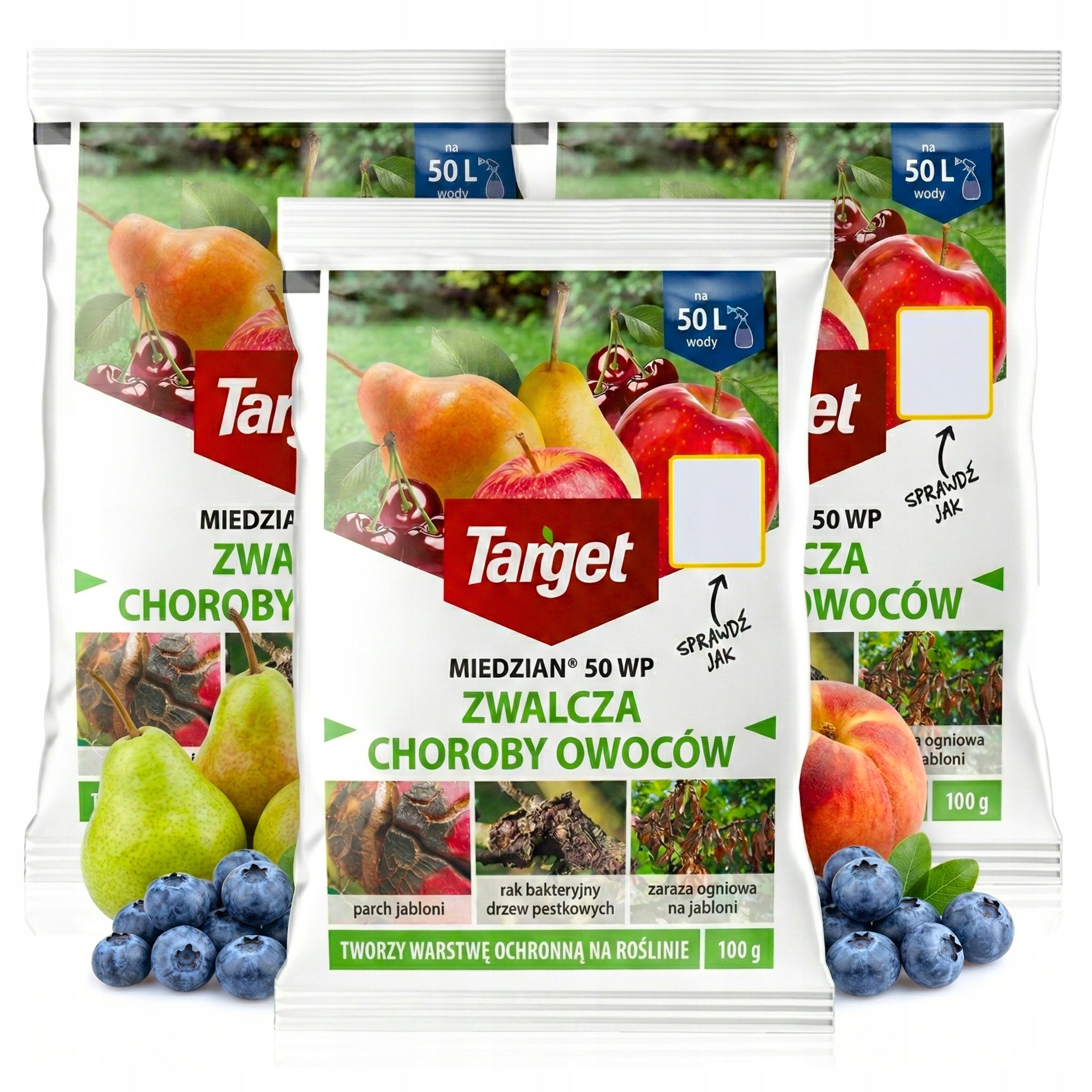 COPPER 50 WP Target Spray Fights Fruit Diseases Parch Plague Cancer 300G