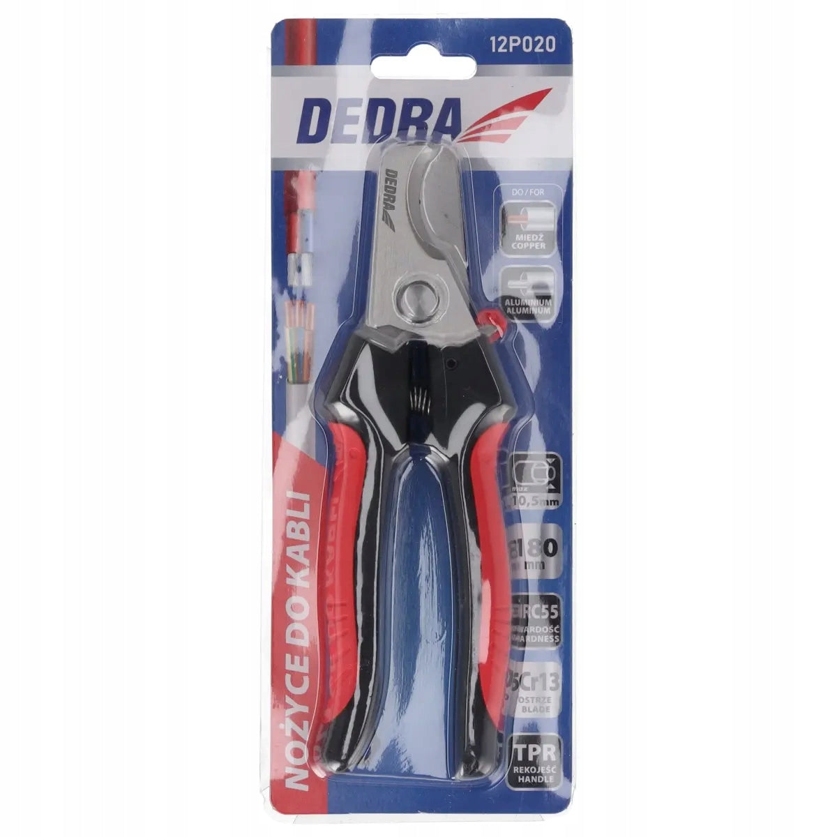 COPPER AND ALU CABLE SHEARS 10.5MM 12P020 DEDRA Kind set scissors, clippers