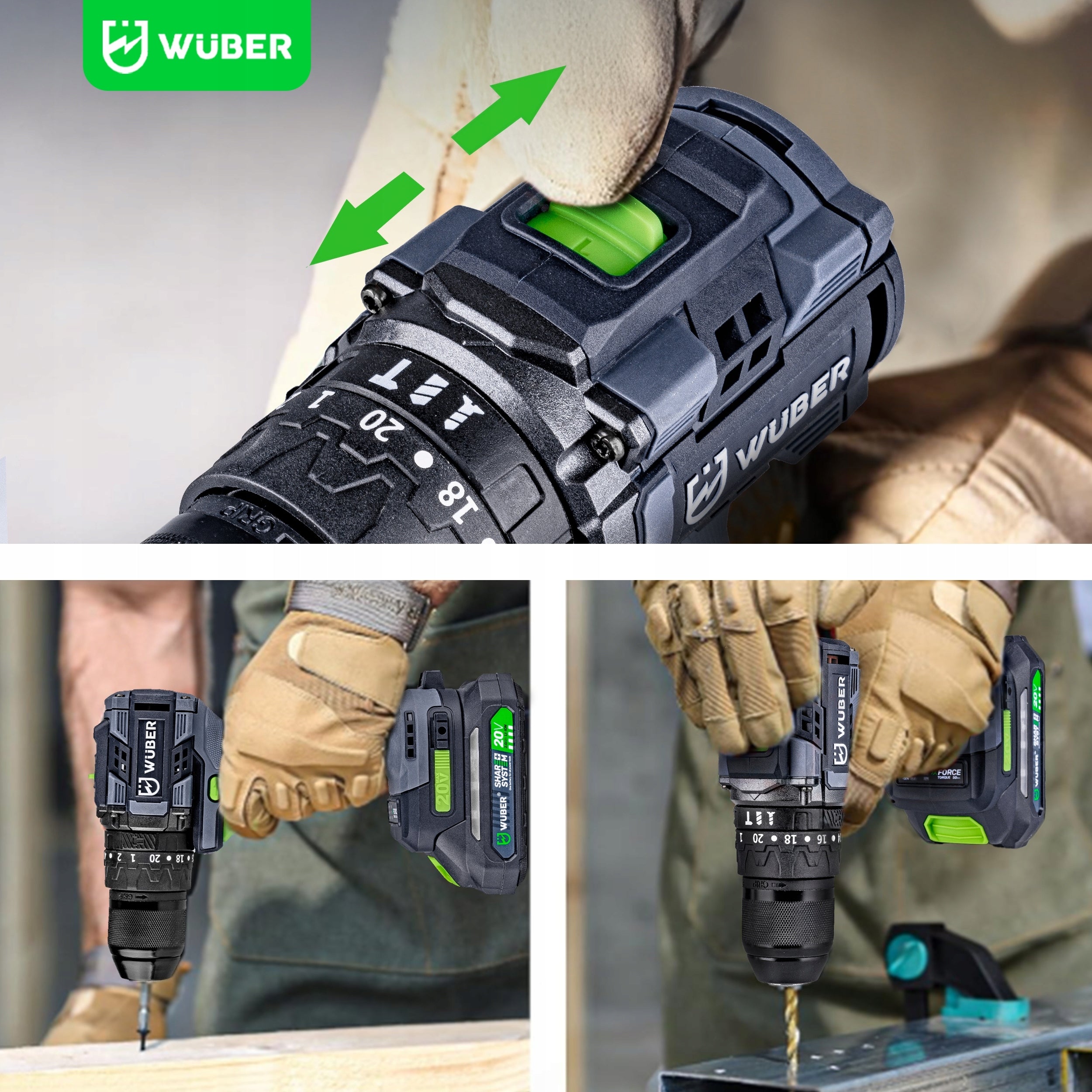 CORDLESS BRUSHLESS DRILL/DRIVER + 2X AKU + CHARGER SET Power supply rechargeable battery