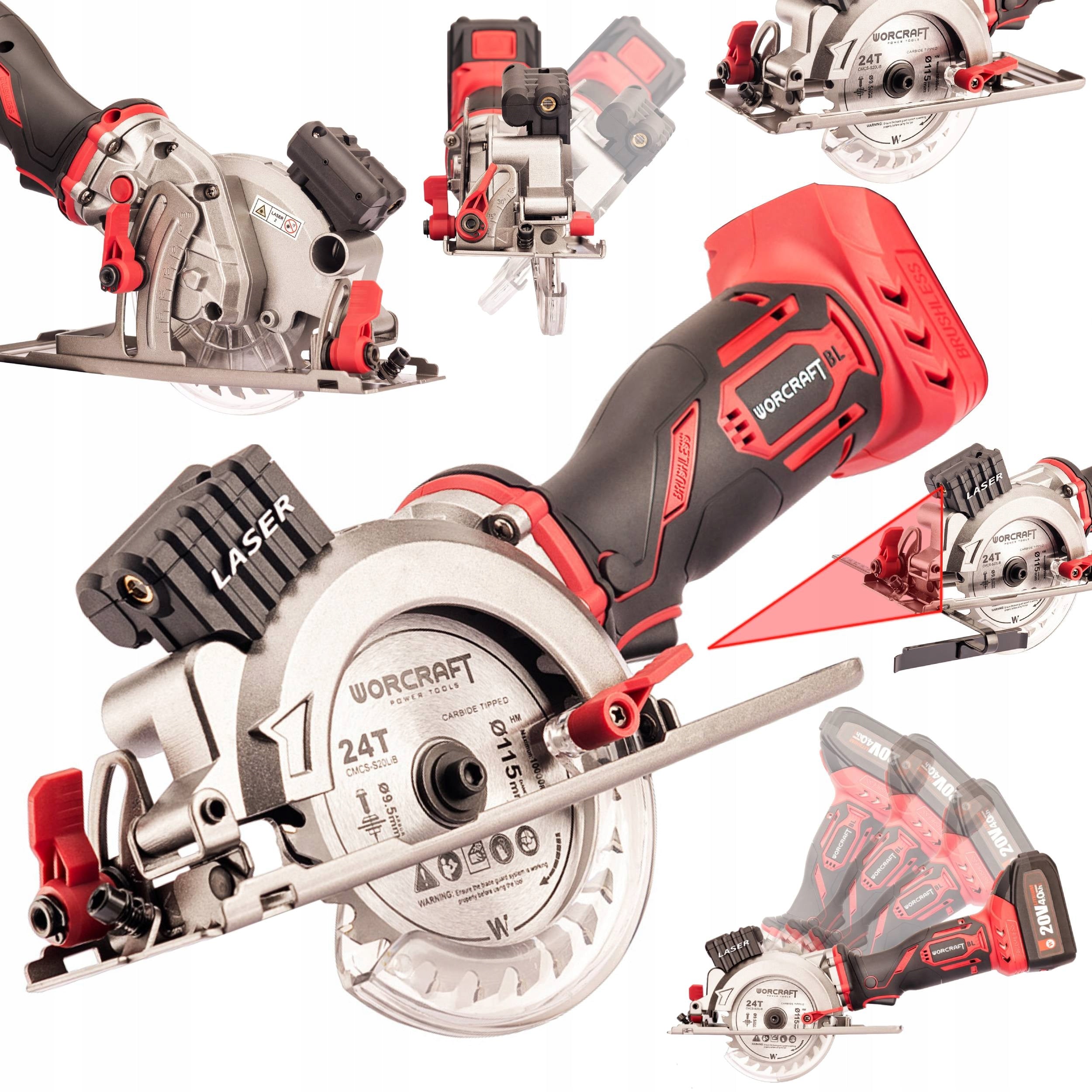 CORDLESS BRUSHLESS MINI CIRCULAR SAW 115mm GIFT FOR DAD