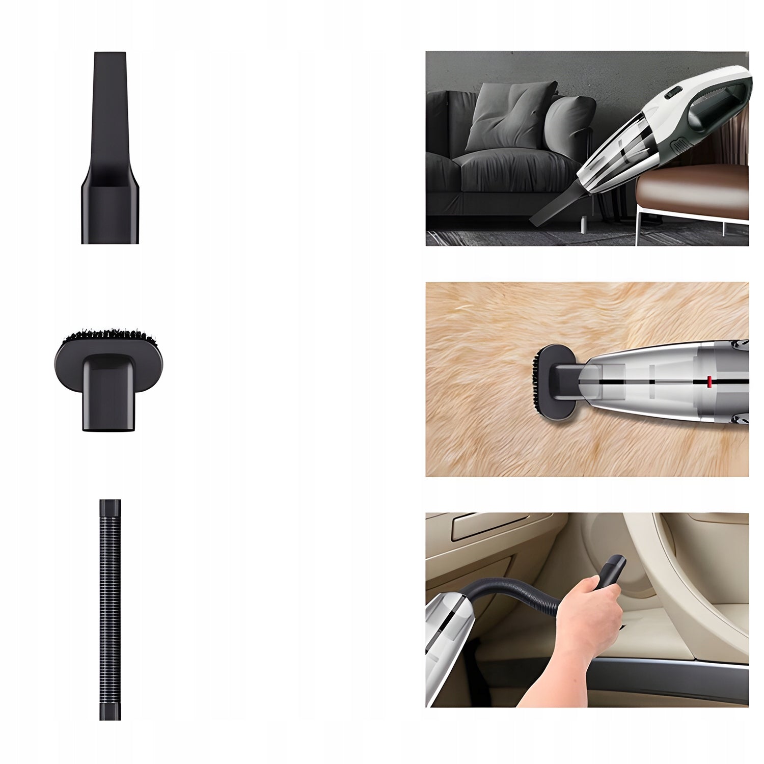 CORDLESS CAR HANDHELD VACUUM CLEANER FOR CAR DOUBLE HEPA FILTER Model MINI ODKURZACZ DO TAPICERKI ODKURZACZE SAMOCHODOWE