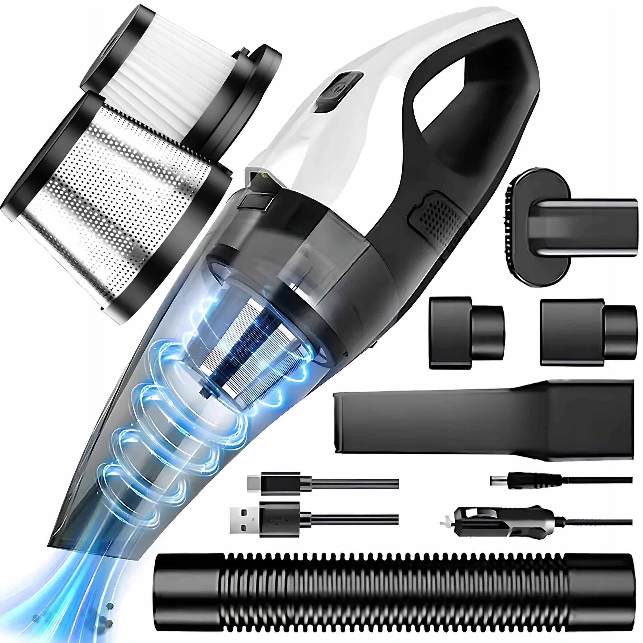 CORDLESS CAR HANDHELD VACUUM CLEANER FOR CAR DOUBLE HEPA FILTER