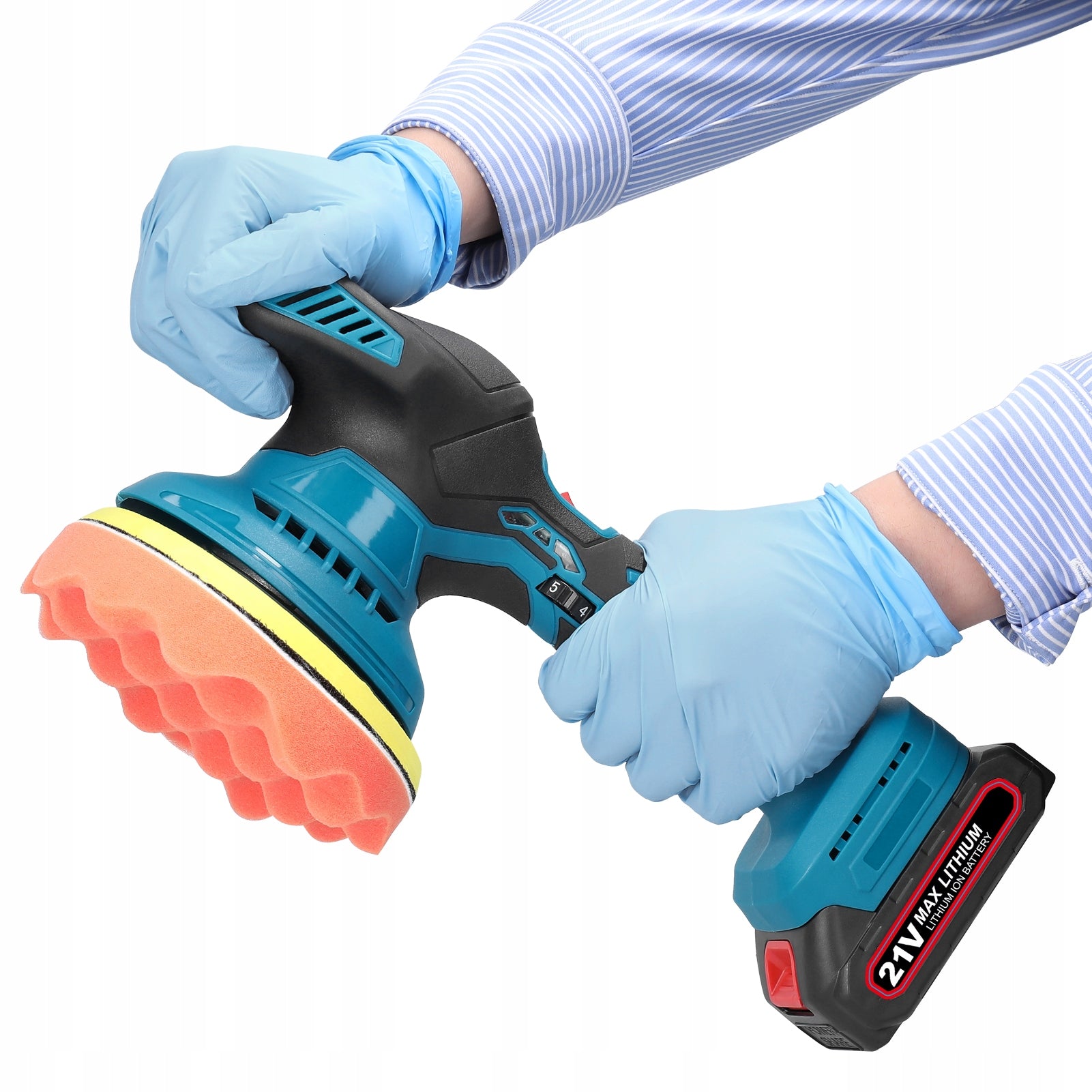 CORDLESS CAR POLISHER WITH 2 × BATTERY Packaging status original
