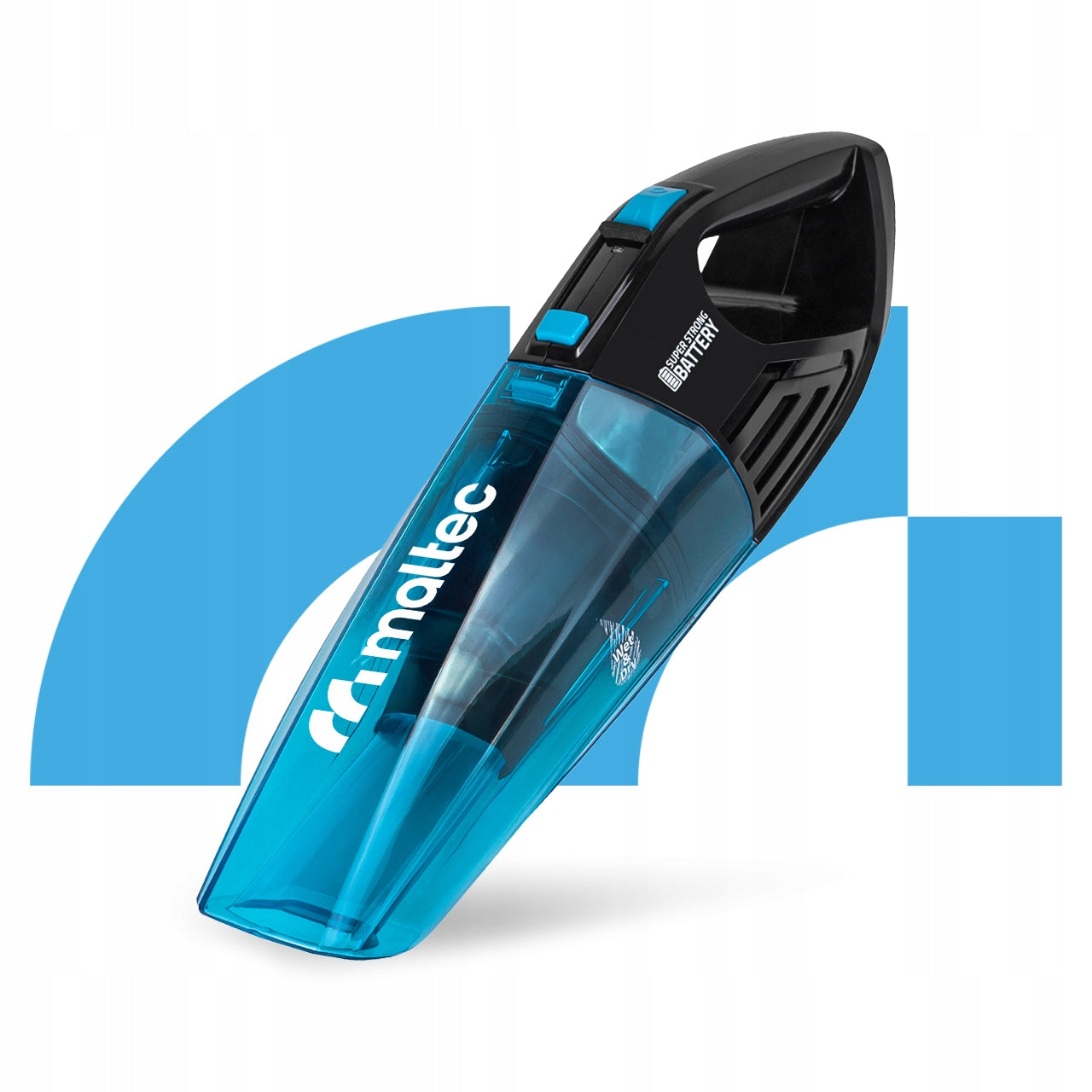 CORDLESS CAR VACUUM CLEANER CLEANS WET Brand Maltec