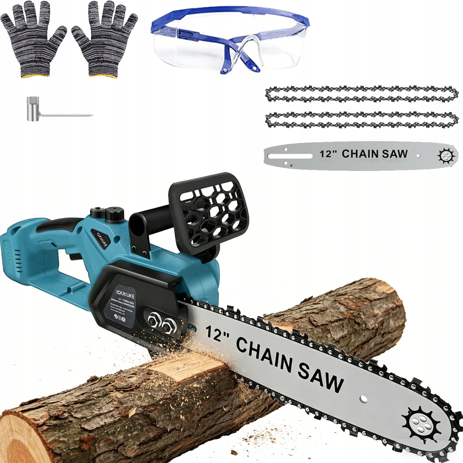 CORDLESS CHAINSAW 12” 18-21V TREE BRANCH SAW