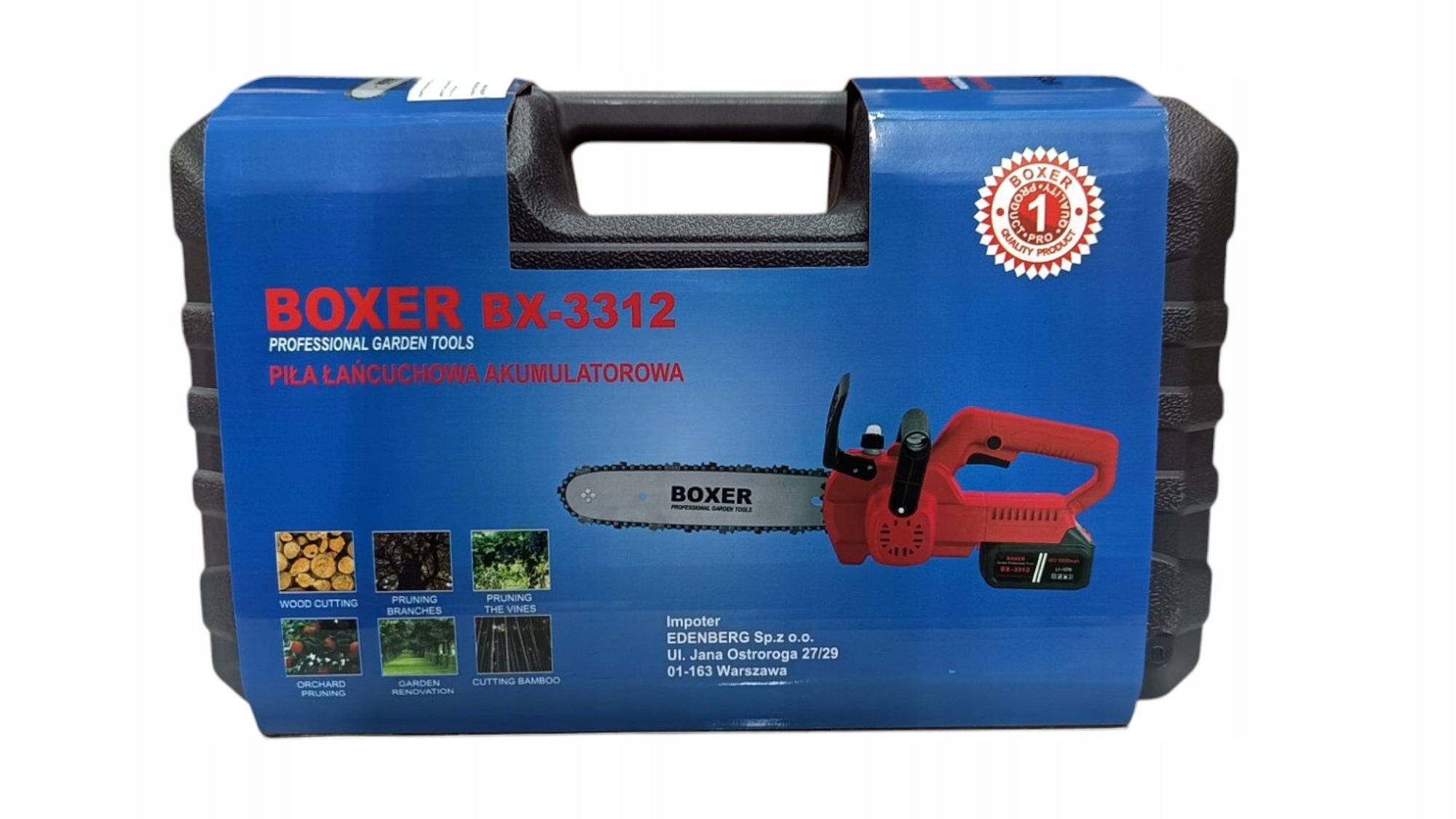 CORDLESS CHAINSAW 12" 36V BRANCH 2XAKU SET Chain speed 5.5 m/s