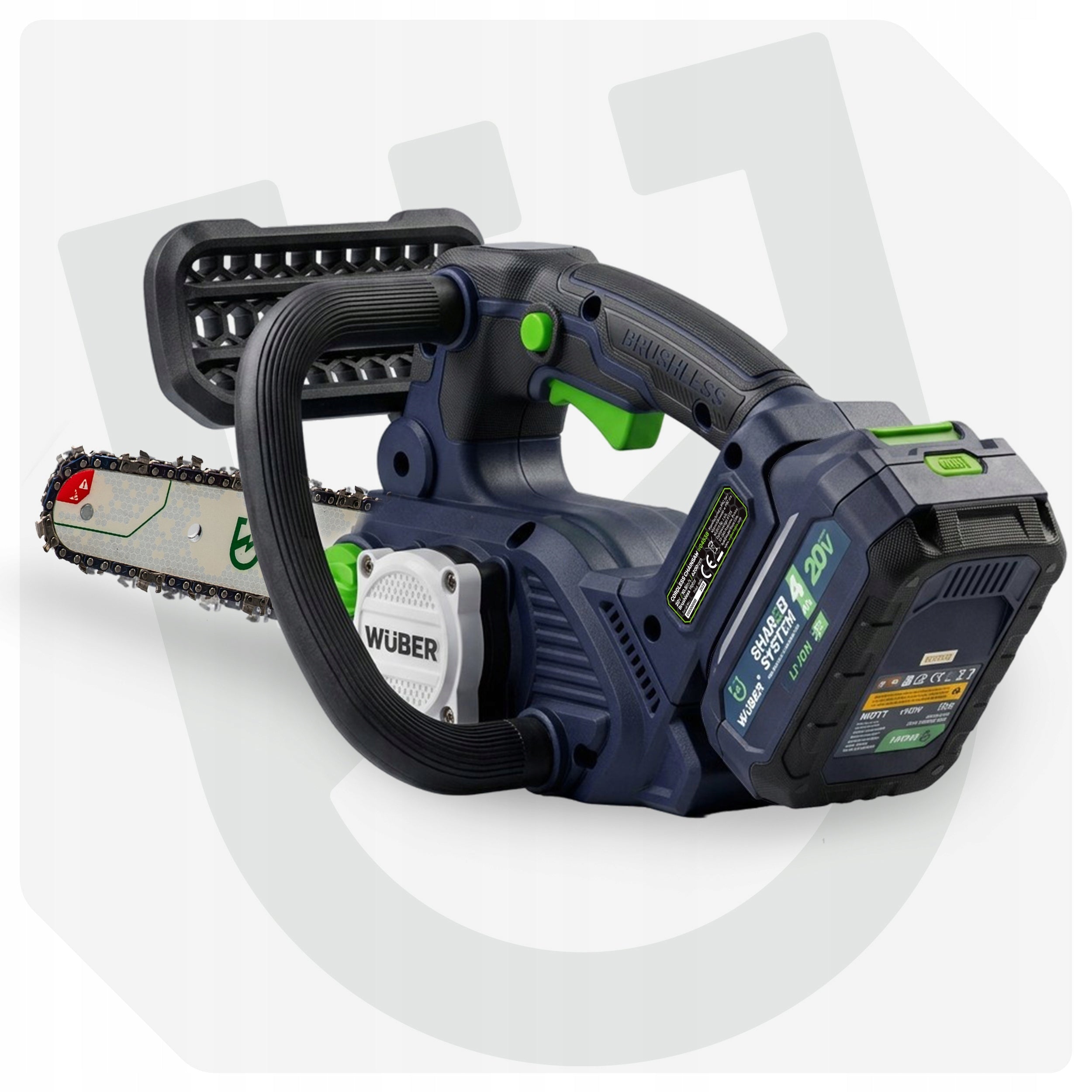 CORDLESS CHAINSAW 4.0Ah GUIDE 12" AKU BATTERY SET +OIL Manufacturer code W04538 AKUMULATOROWA PIŁA ŁAŃCUCHOWA ZESTAW
