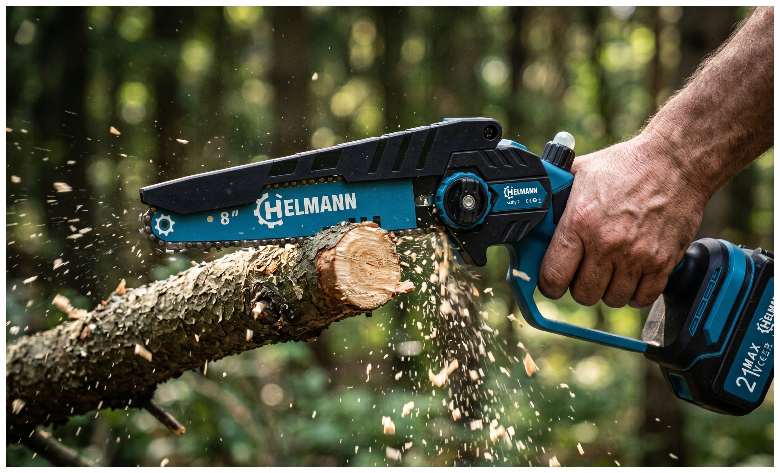 CORDLESS CHAINSAW 8" BRUSHLESS HAND BRANCH SAW 4AH Packaging status original