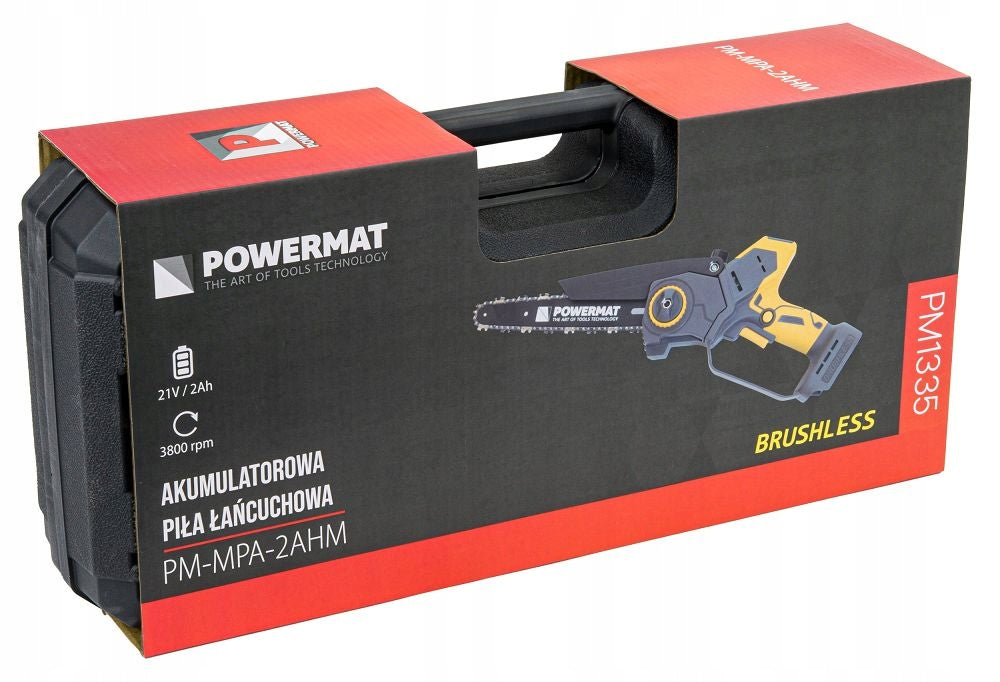 CORDLESS CHAINSAW BRANCH MINI SAW 2x AKU 2AH CHAIN Brand Powermat