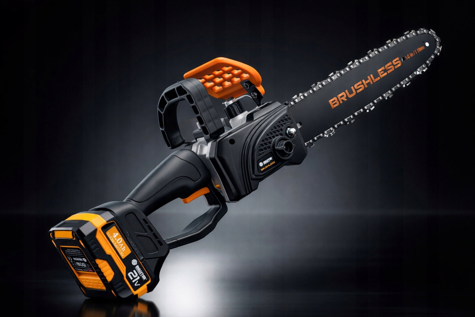 CORDLESS CHAINSAW BRUSHLESS 2xAKU 4Ah BAG MP0008 Manufacturer code MP0008