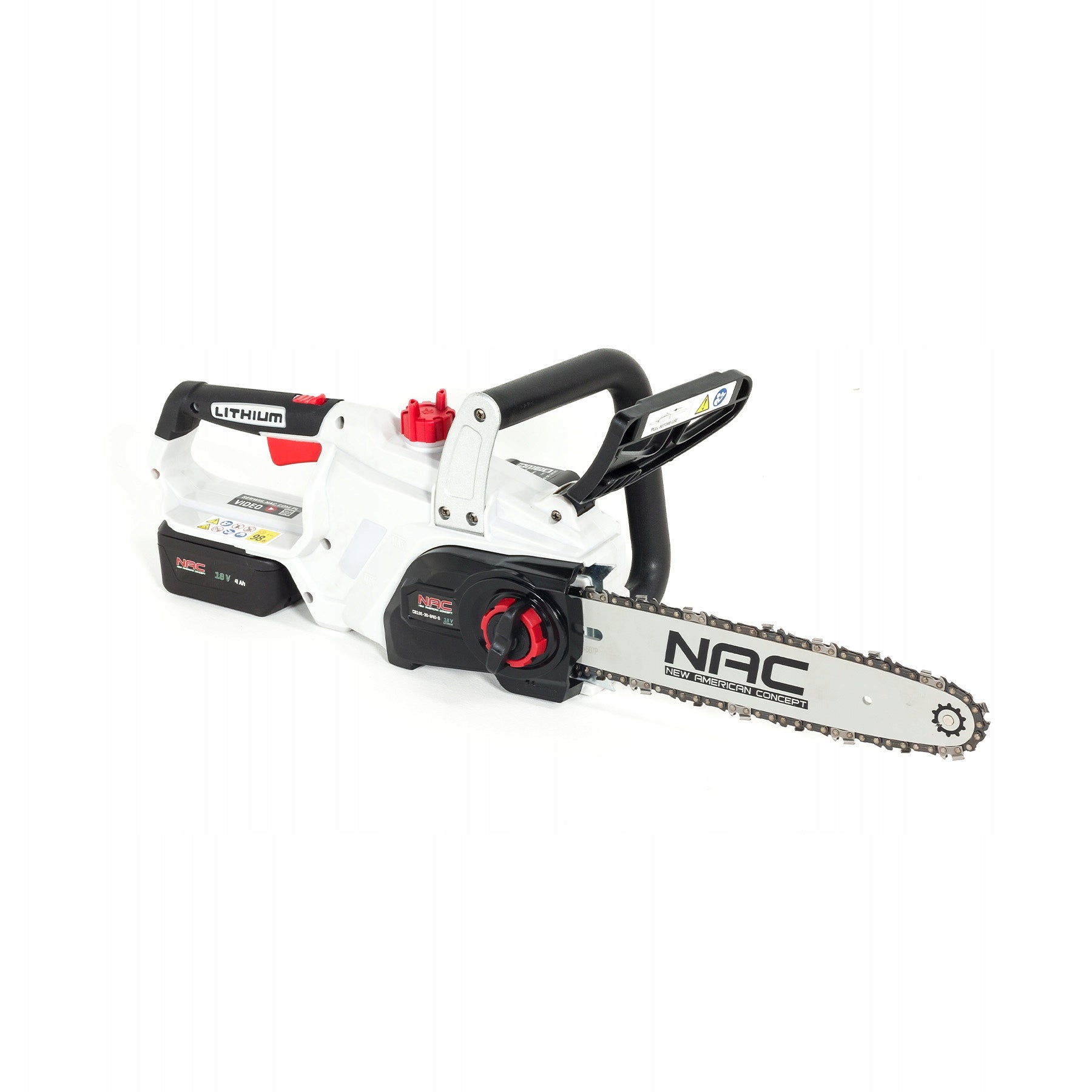 CORDLESS CHAINSAW NAC 18V 30CM SDS AKU 4AH CHARGER Brand NAC