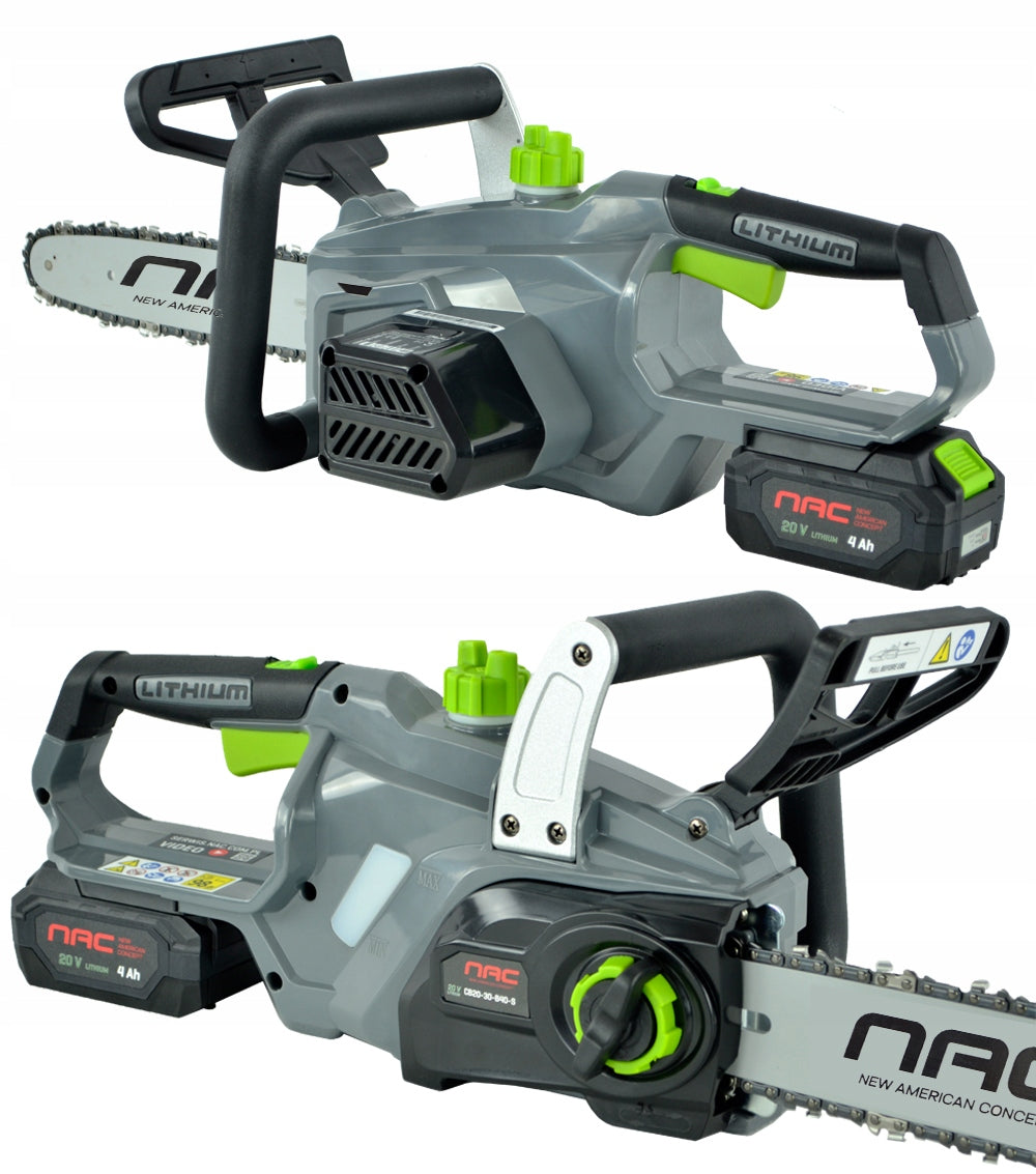 CORDLESS CHAINSAW NAC 20 V 4 Ah GUIDE 30 CM "SDS" Manufacturer code 40338