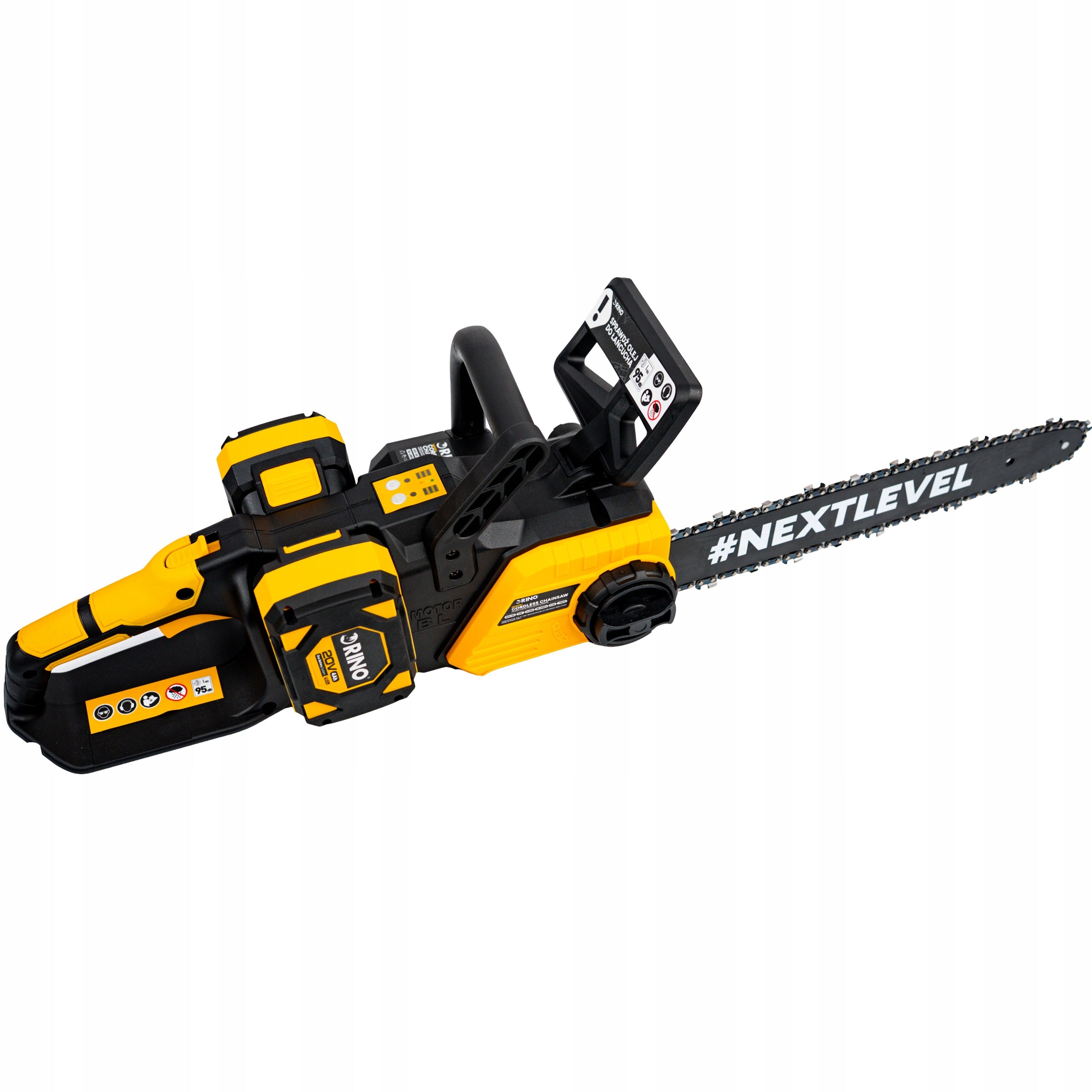 CORDLESS CHAINSAW WOOD SAW +2X BATTERY 4AH RINO 40V Guide length 41 cm