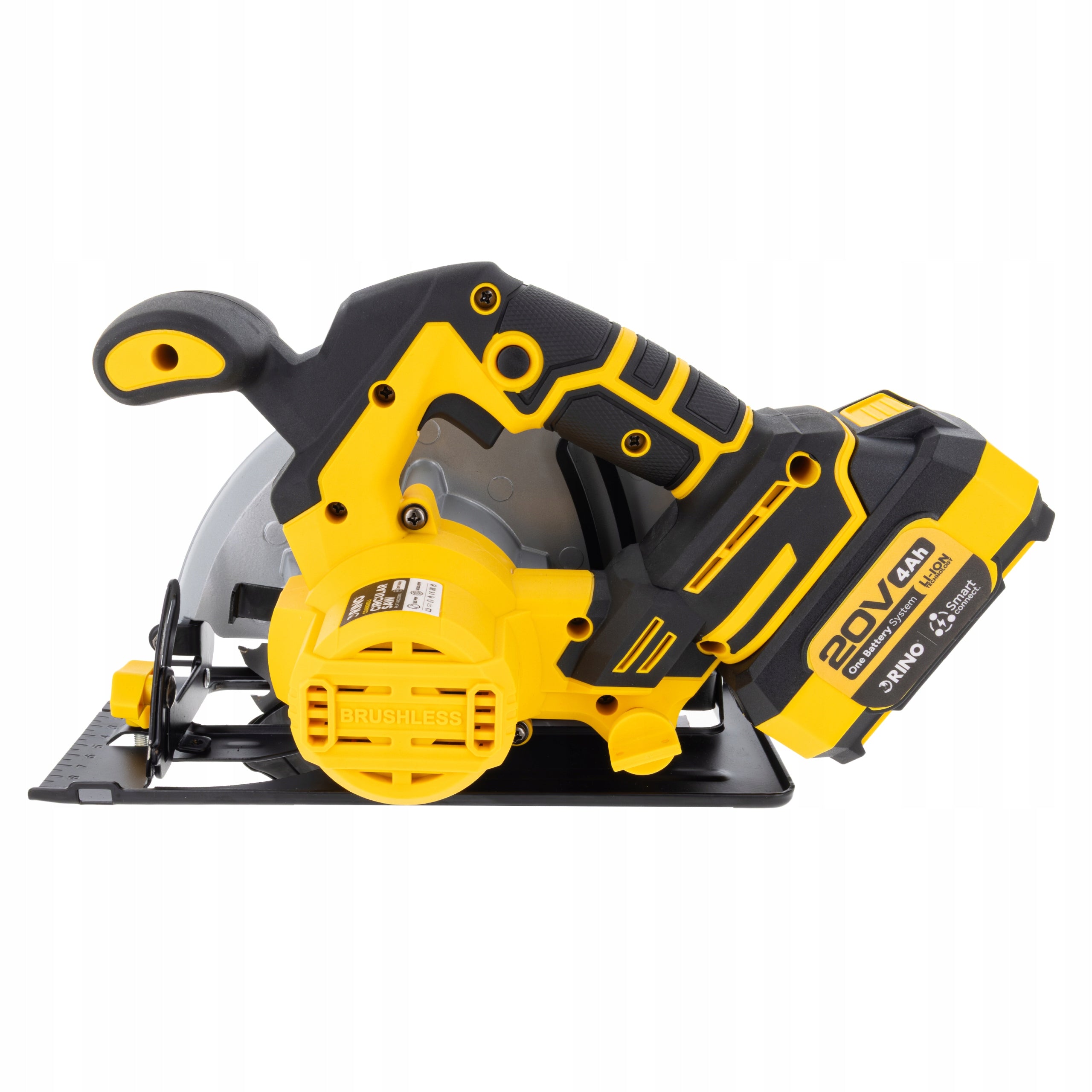 CORDLESS CIRCULAR SAW HAND SAW 185 MM 20 V 2X BATTERY 4 AH Rotational speed 4050 rpm