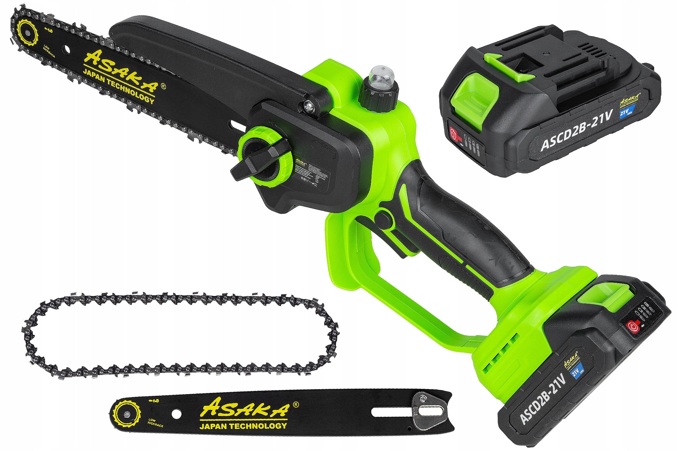 CORDLESS Chainsaw 8" BRUSHLESS Chain Lubrication 2 Bat Packaging status original