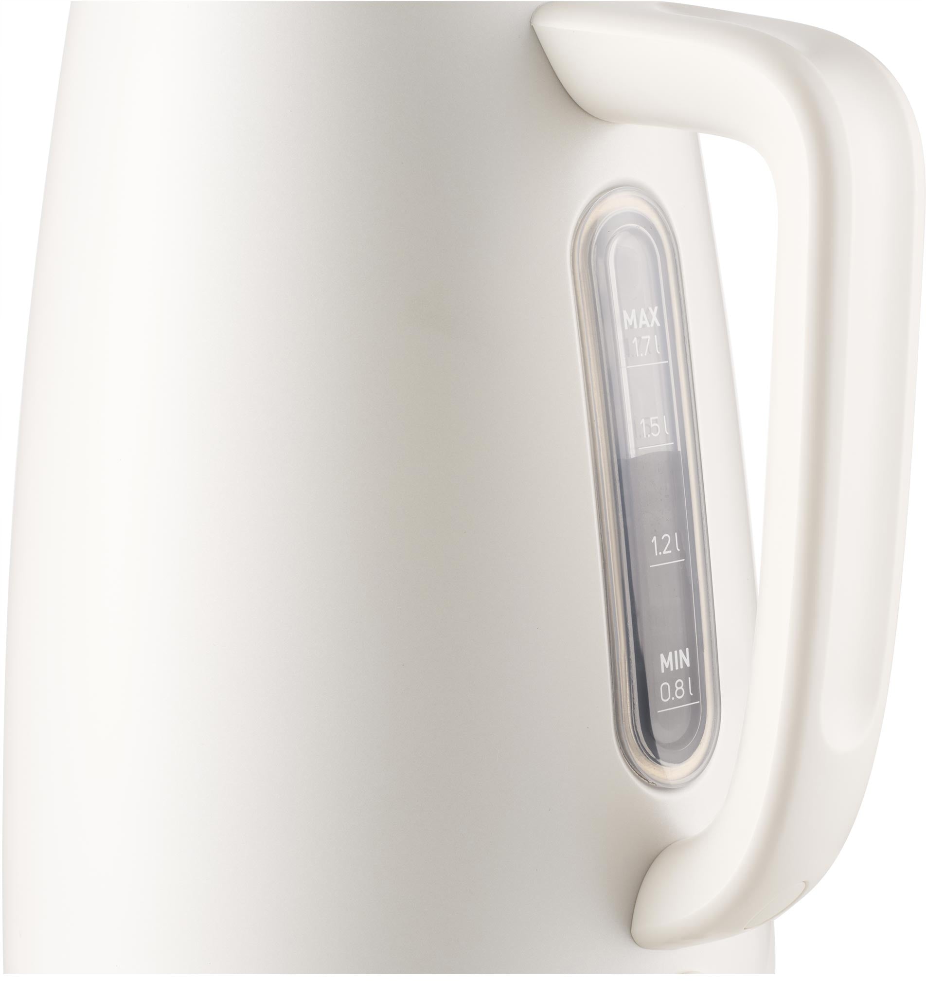 CORDLESS ELECTRIC KETTLE 1,7 L SENCOR 2200 W WITH WHITE AND GOLD FILTER Dominant color white