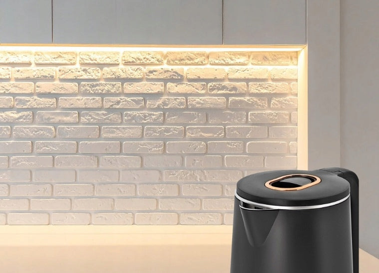 CORDLESS ELECTRIC KETTLE 1500W 2,5L LARGE TEMPERATURE CONTROL Dominant color black