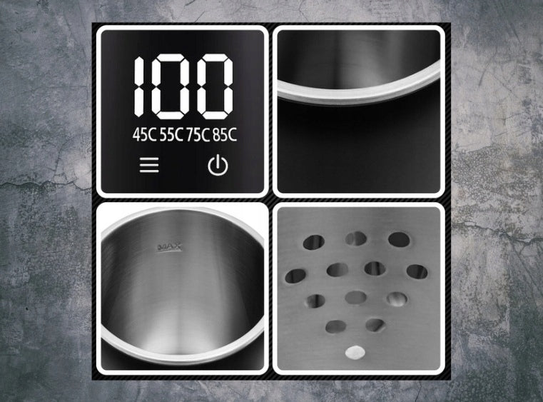 CORDLESS ELECTRIC KETTLE 1500W 2,5L LARGE TEMPERATURE CONTROL Model CZAJNIK DOTYKOWY-42889