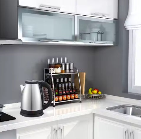 CORDLESS ELECTRIC KETTLE 1500W 2L LARGE SILVER STAINLESS STEEL Capacity 2 l