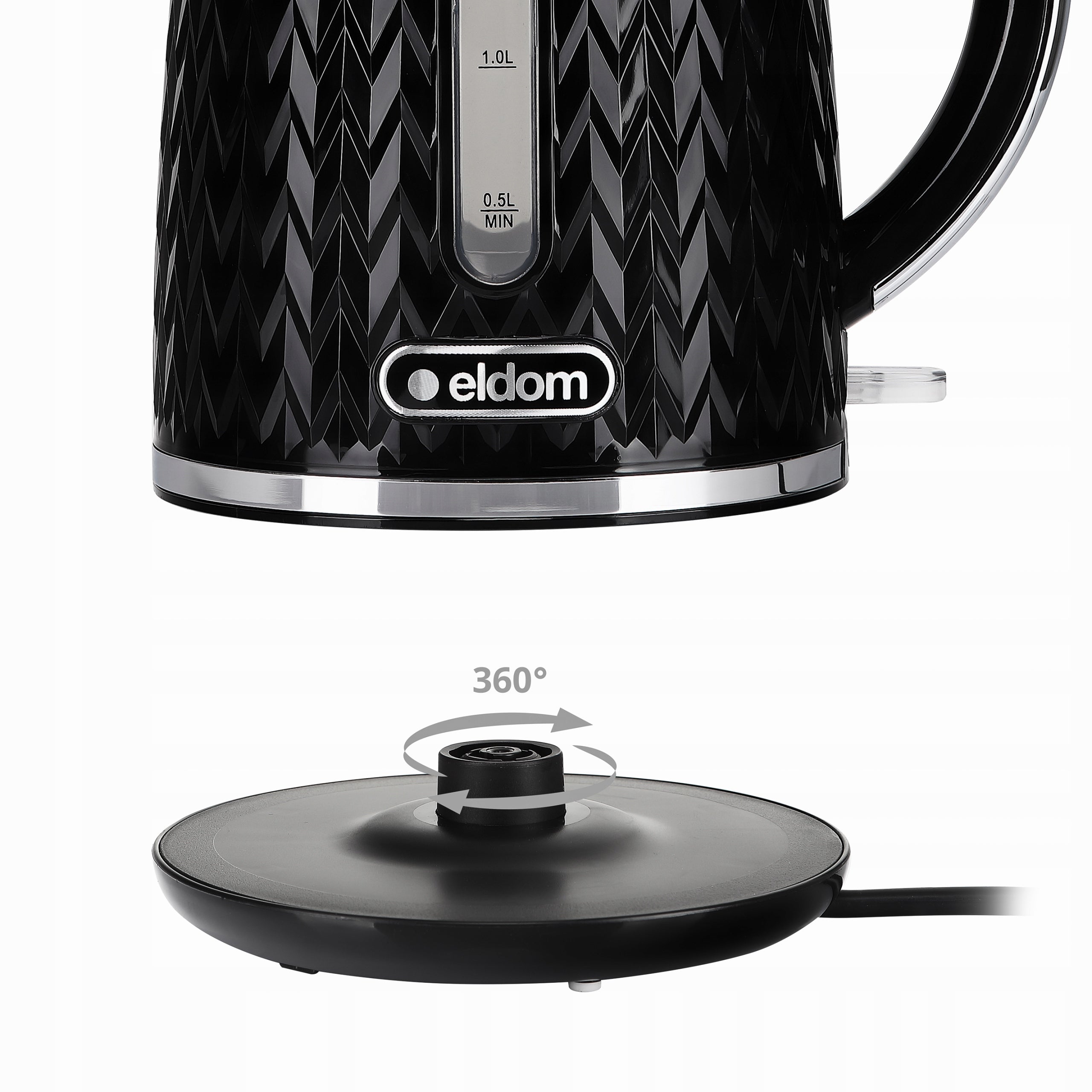 CORDLESS ELECTRIC KETTLE C260C ELDOM 1,7L 2000W BLACK Dominant color black