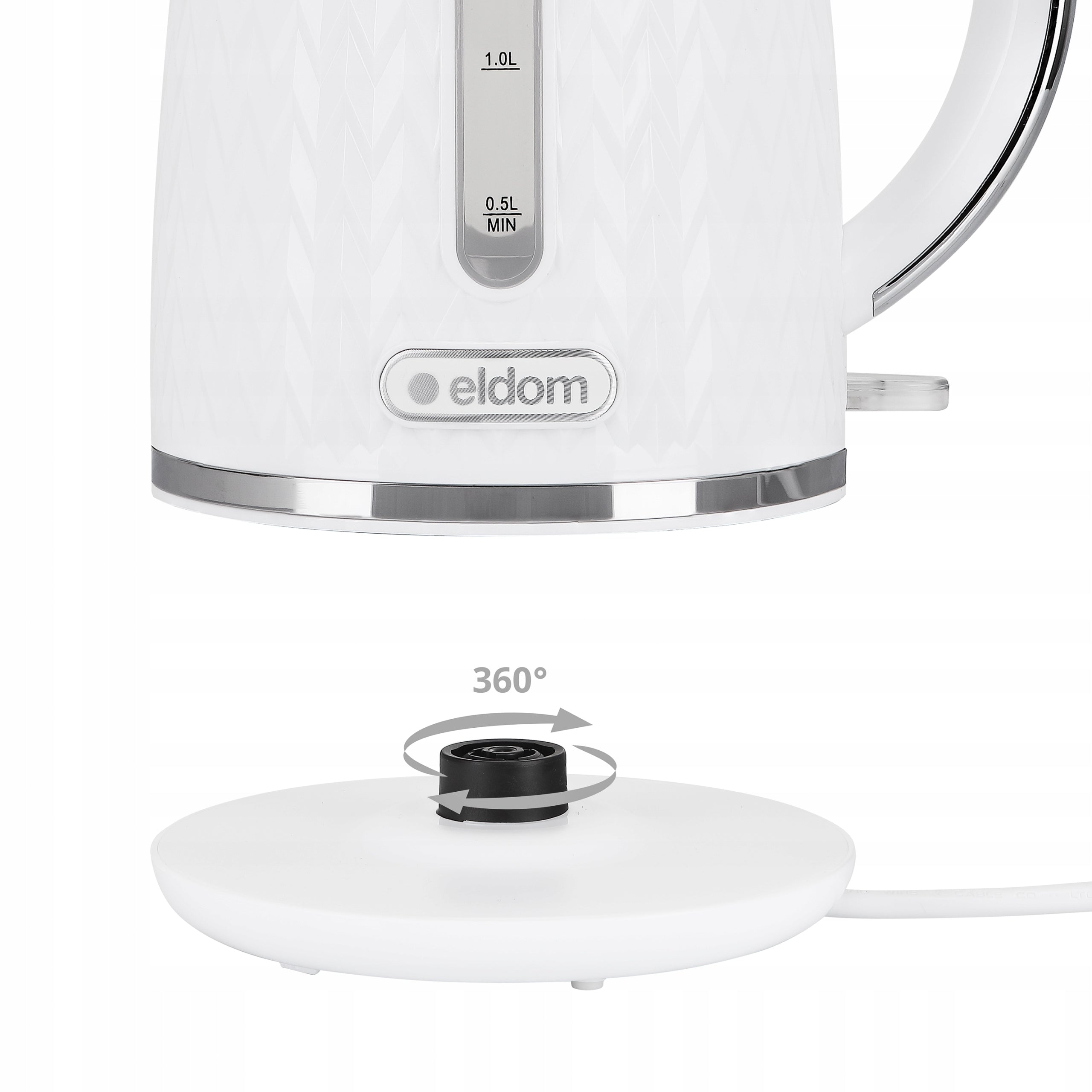CORDLESS ELECTRIC KETTLE ELDOM 1,7L 2000W WHITE Power 2000 W