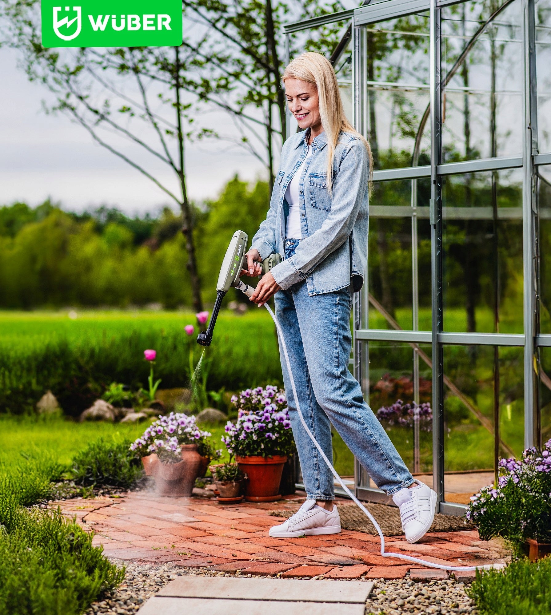 CORDLESS GARDEN PRESSURE WASHER 1 BATTERY SET Packaging status original