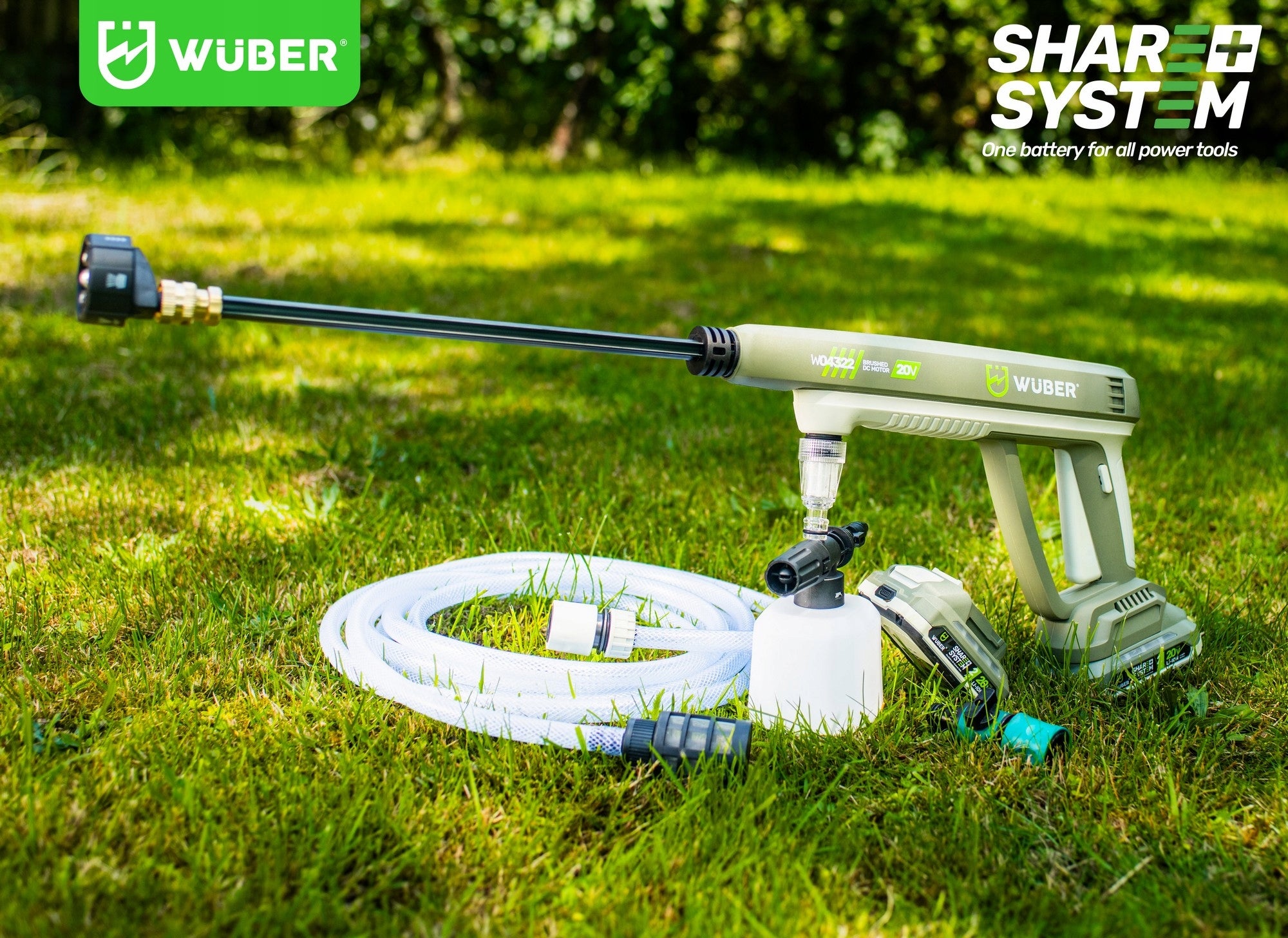 CORDLESS GARDEN PRESSURE WASHER WIRELESS 1 BATTERY SET Packaging status original