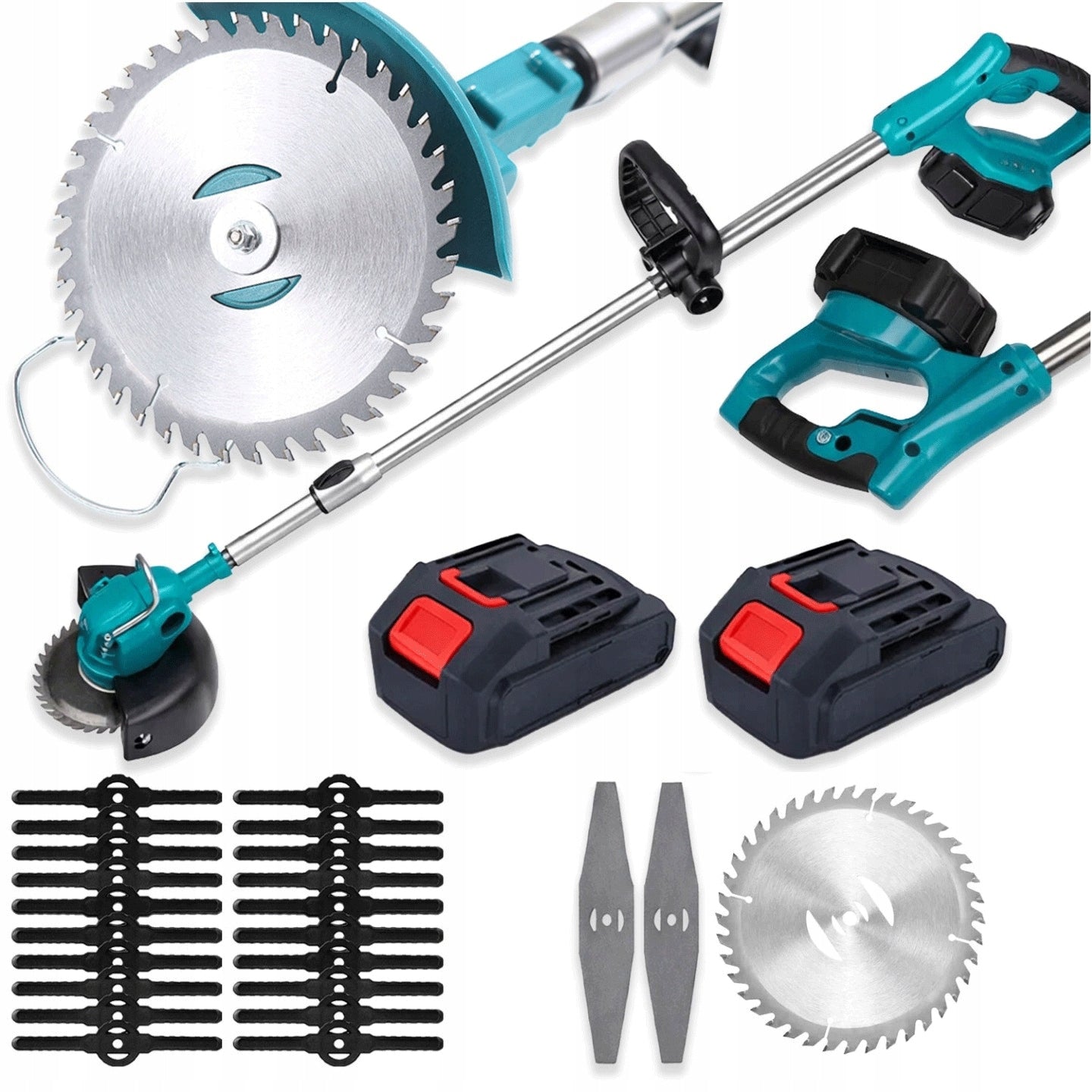 CORDLESS GARDEN TRIMMER BRUSH CUTTER 2x RECHARGEABLE Manufacturer code wykaszarka akumulatorowa kosa ogrodowa 2x aku